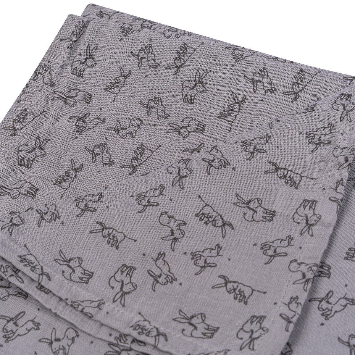 Muslin Cloth XL Baby120x120 cm Organic Cloudy Grey_Muslin Cloths_Snoozebaby