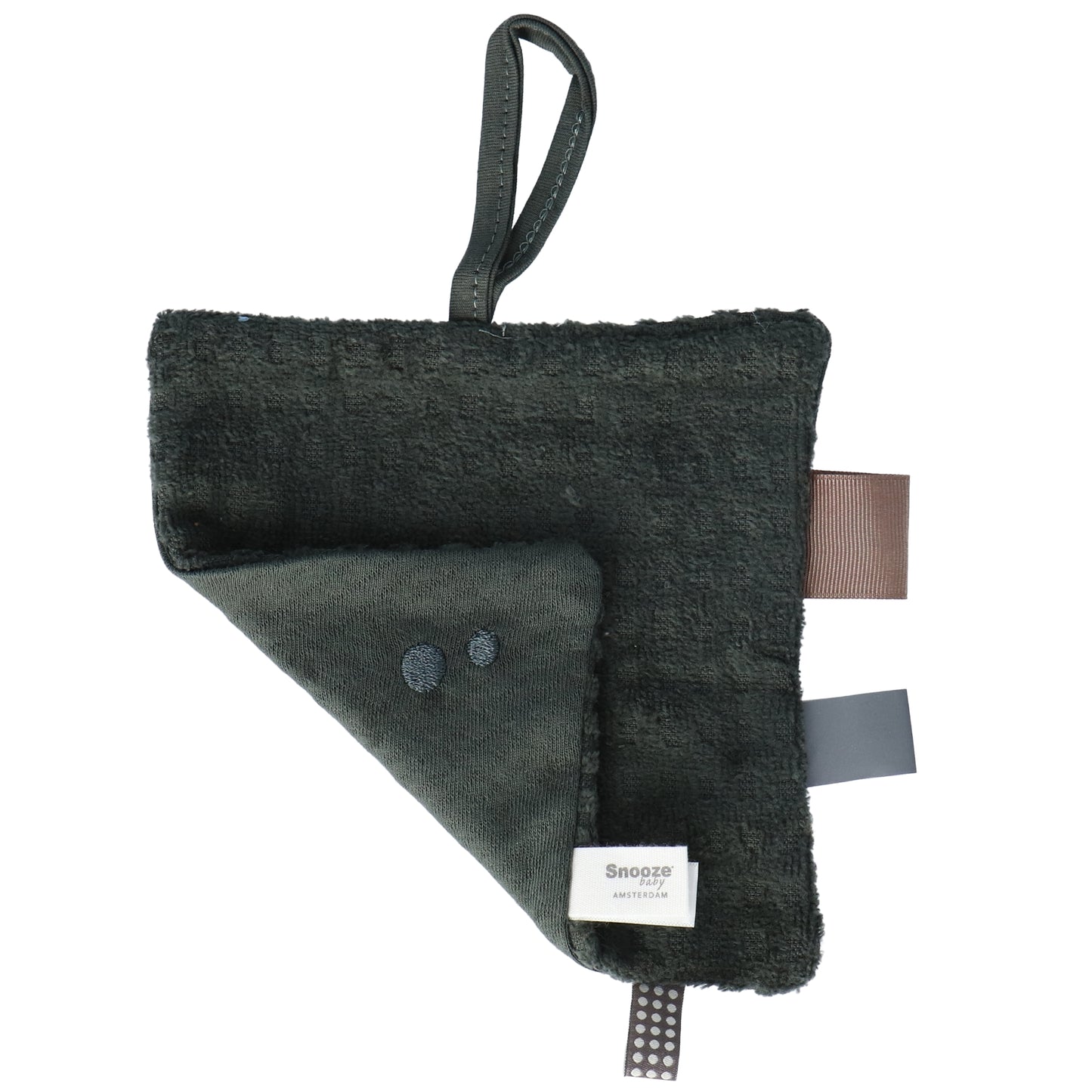 Cuddle Cloth Baby 15x15 cm Organic Dark Green