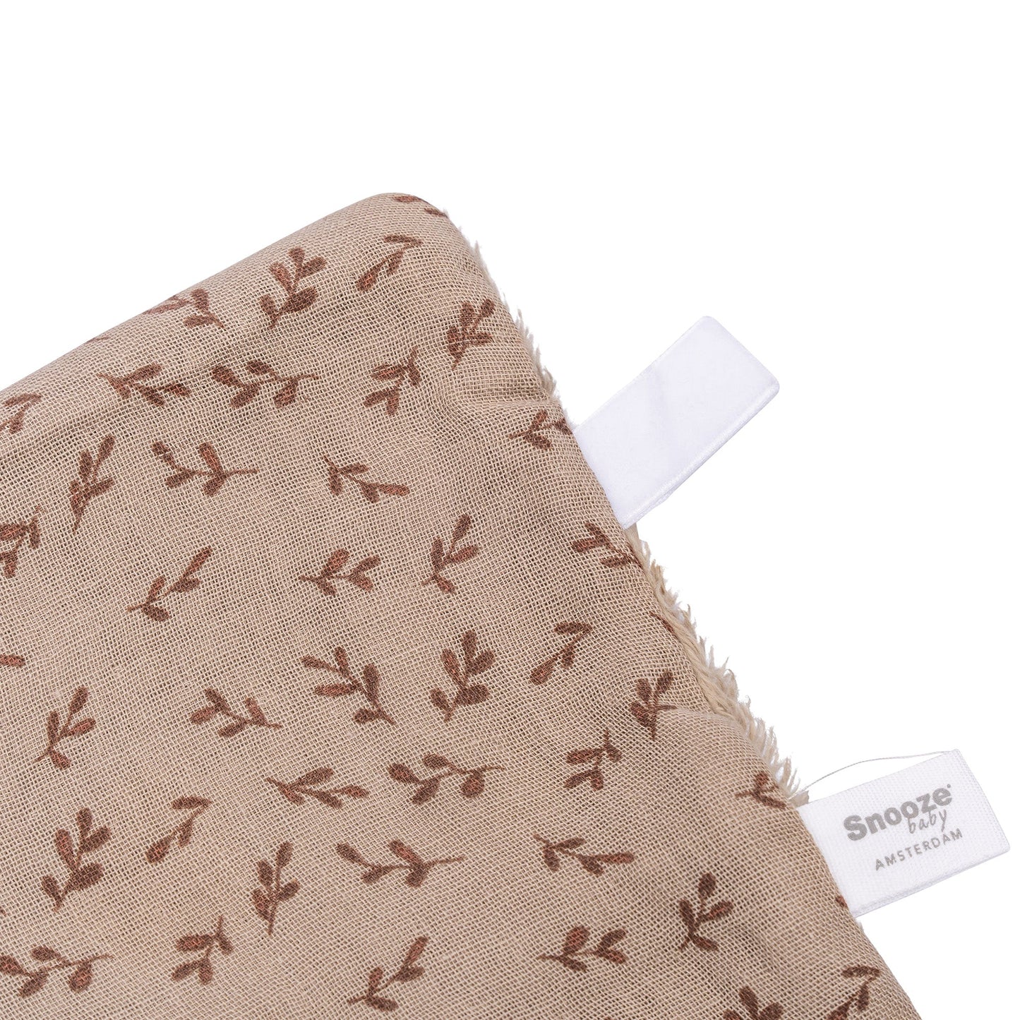 Cuddle Cloth Baby 25x25 cm Organic Hazel Brown_Cuddle Cloths_Snoozebaby