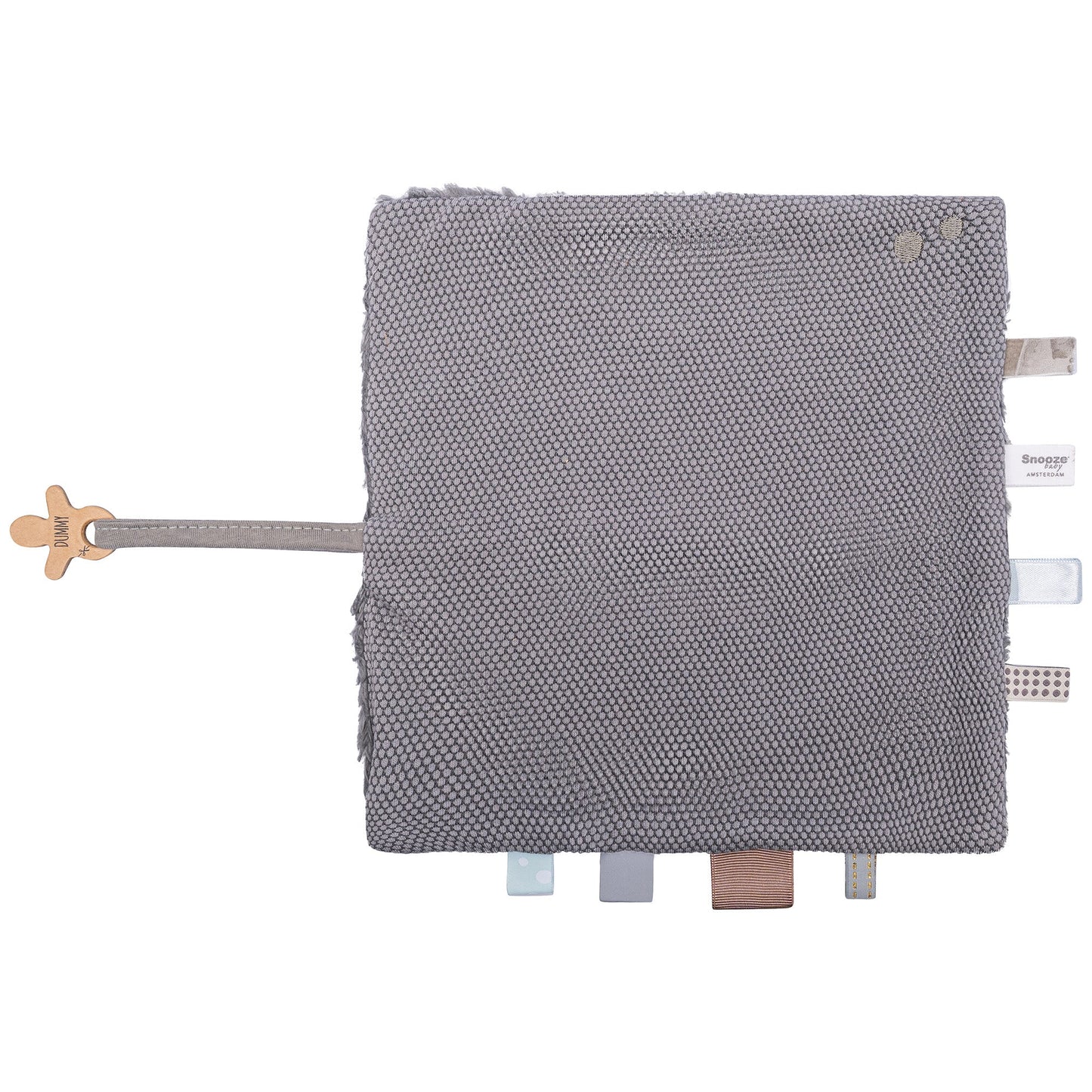 Cuddle Cloth Baby 25x25 cm Organic Storm Grey_Cuddle Cloths_Snoozebaby