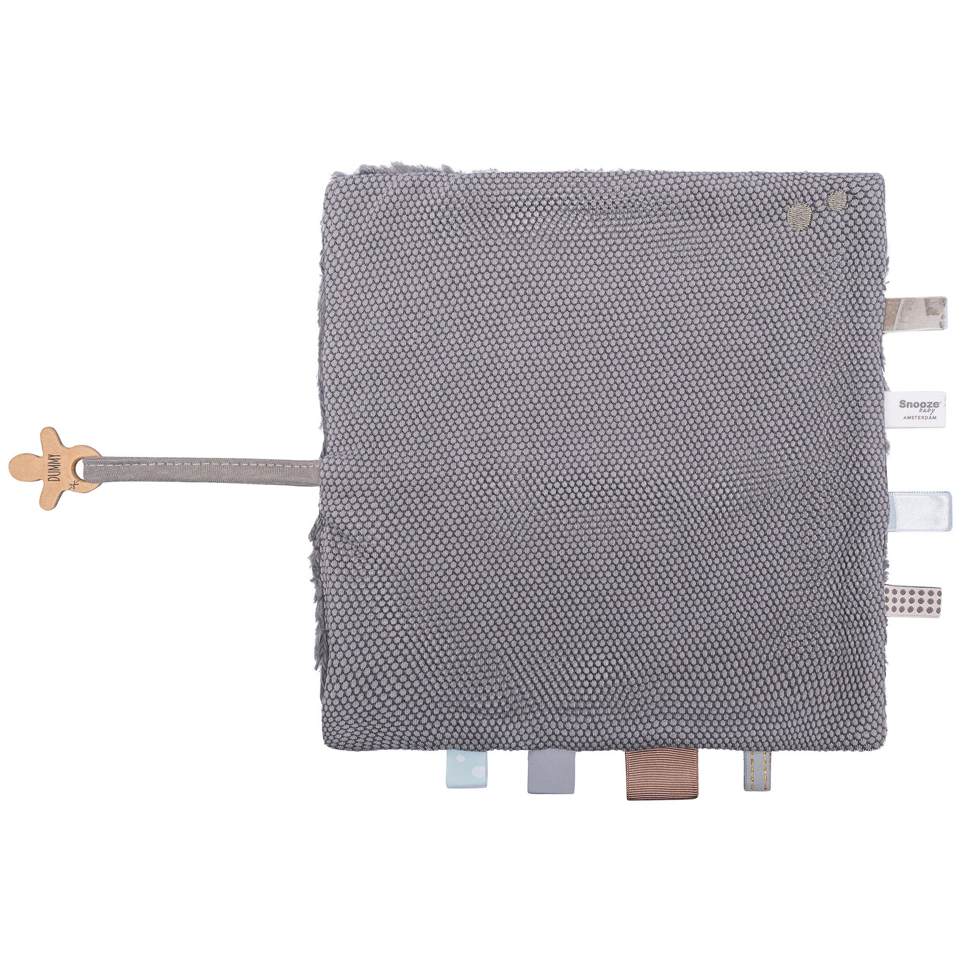 Cuddle Cloth Baby 25x25 cm Organic Storm Grey_Cuddle Cloths_Snoozebaby