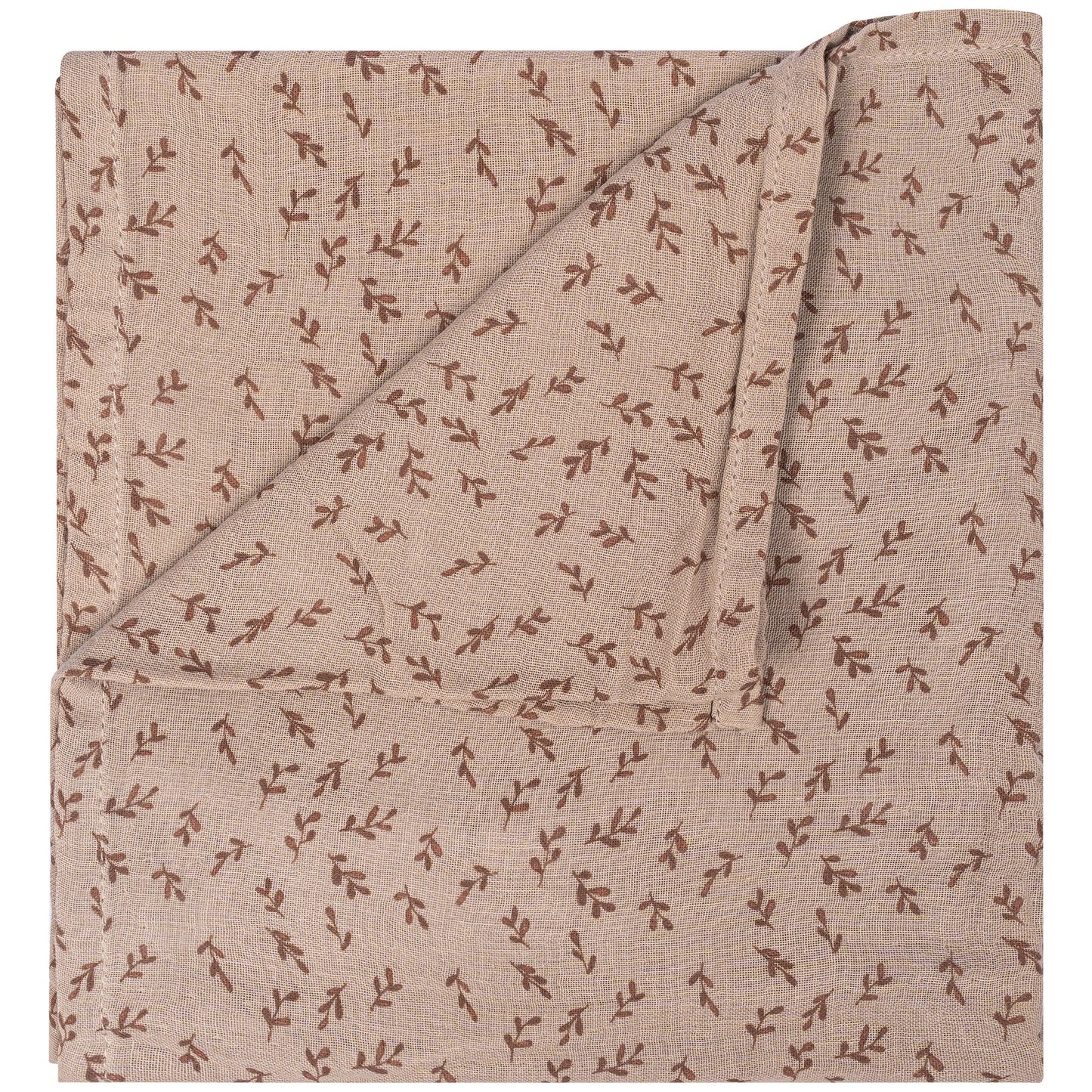 Muslin Cloth Baby 80x80 cm Organic Hazel Brown_Muslin Cloths_Snoozebaby