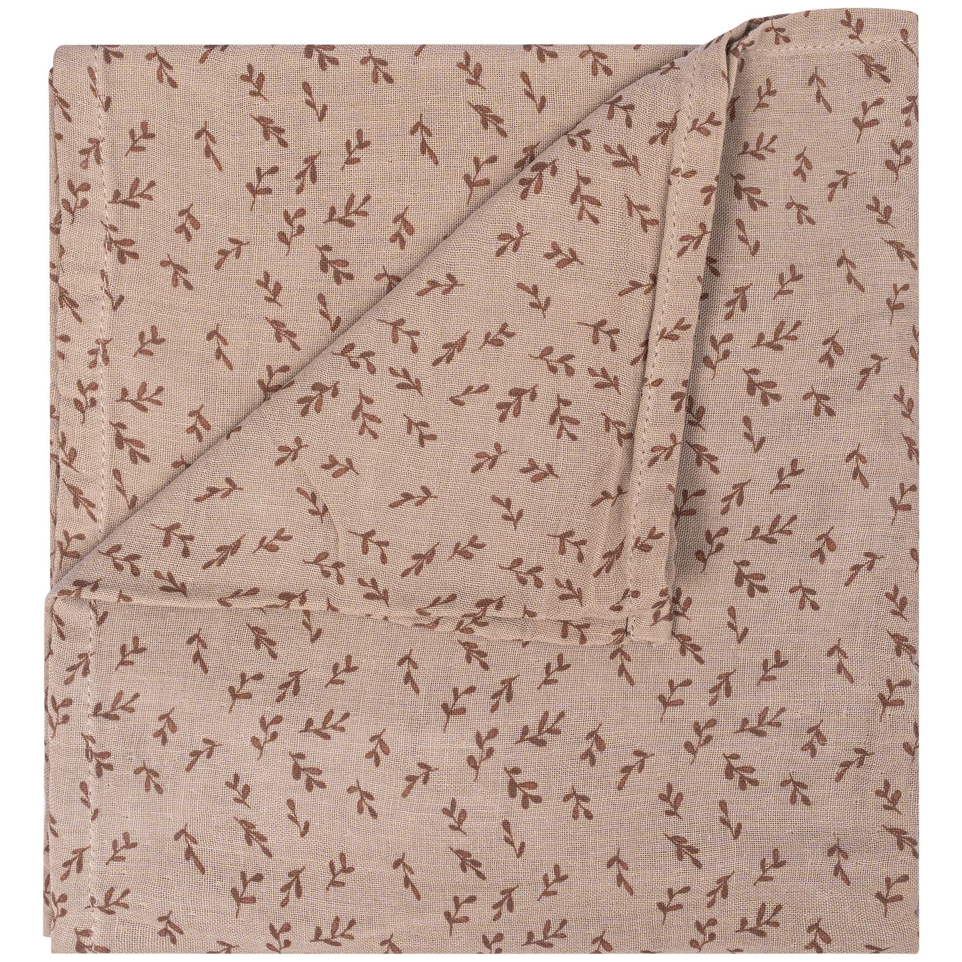 Muslin Cloth Baby 80x80 cm Organic Hazel Brown_Muslin Cloths_Snoozebaby
