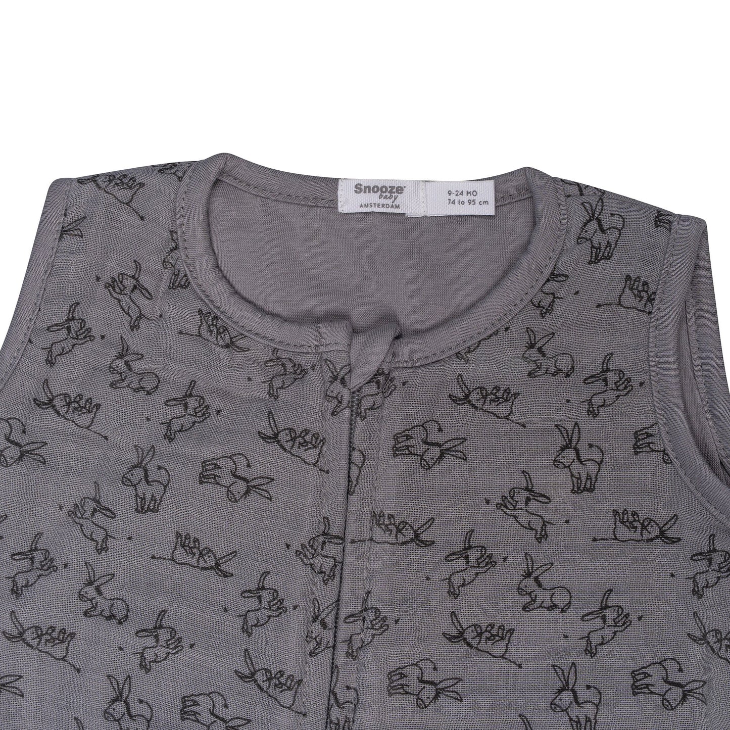Sleepsuit Baby TOG 1.0 Spring and Summer 6 - 14 Months Cloudy Grey_Sleepsuits_Snoozebaby