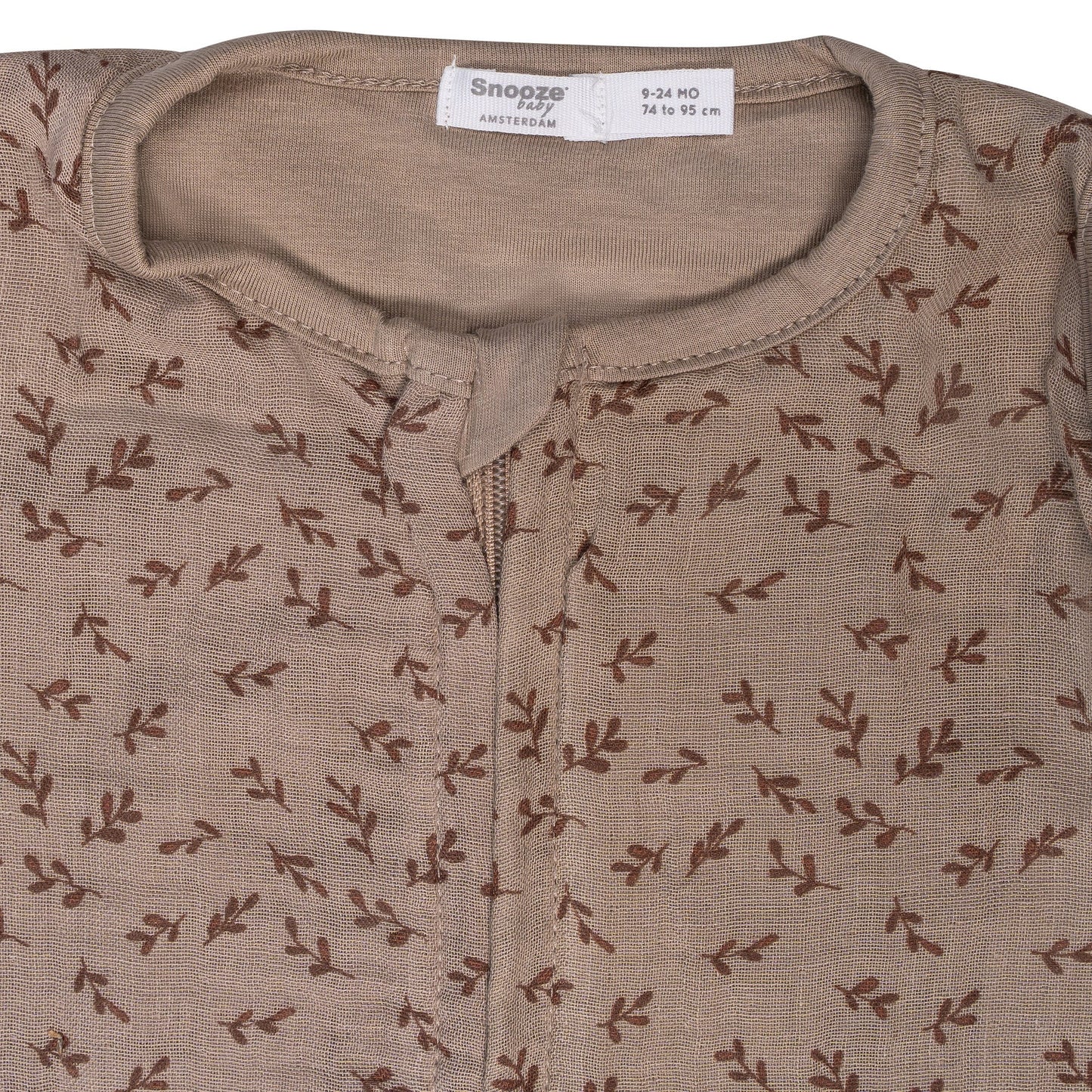 Sleepsuit Baby TOG 1.0 Spring and Summer 6 - 14 Months Hazel Brown_Sleepsuits_Snoozebaby