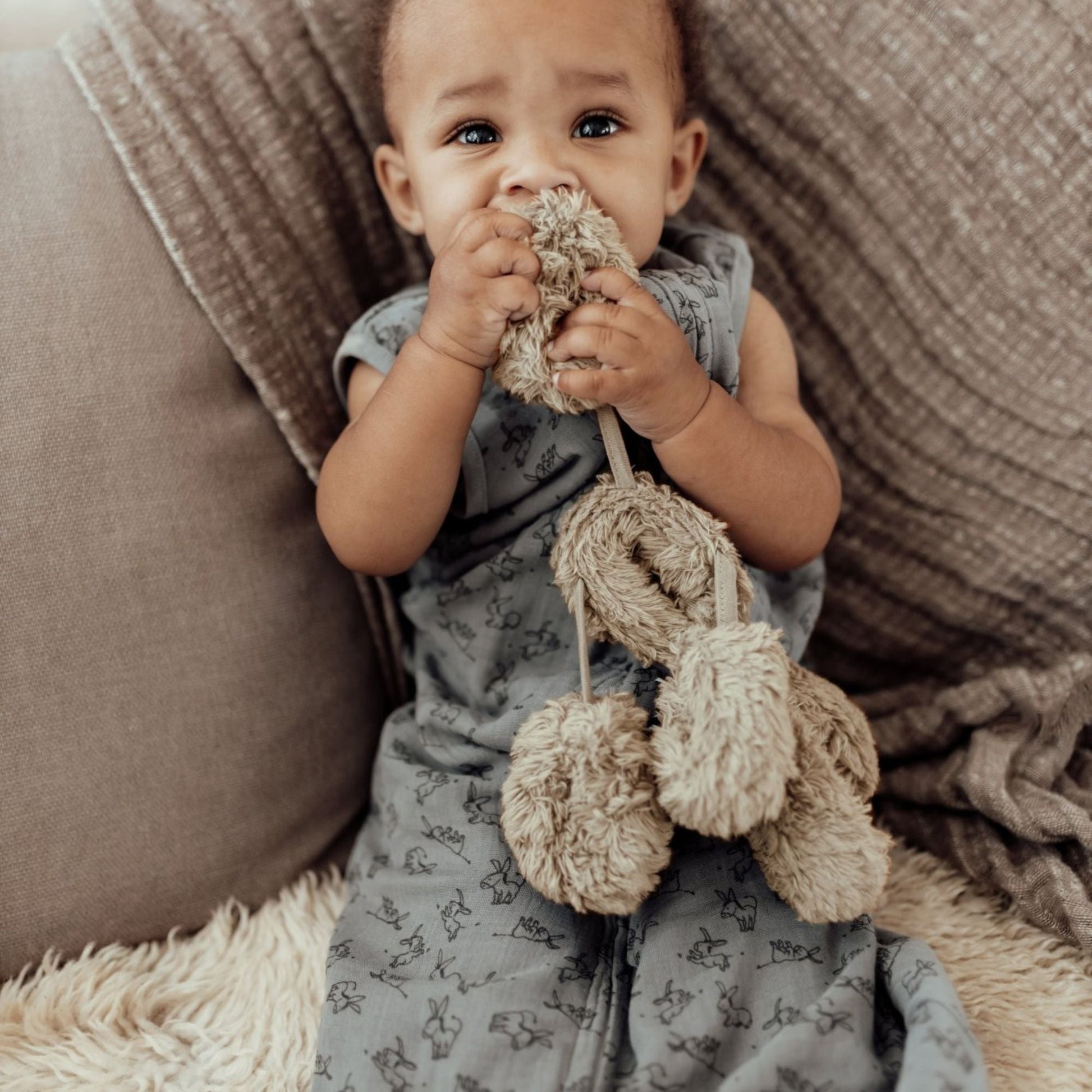 Sleepsuit Baby TOG 1.0 Spring and Summer 9 - 24 Months Cloudy Grey_Sleepsuits_Snoozebaby