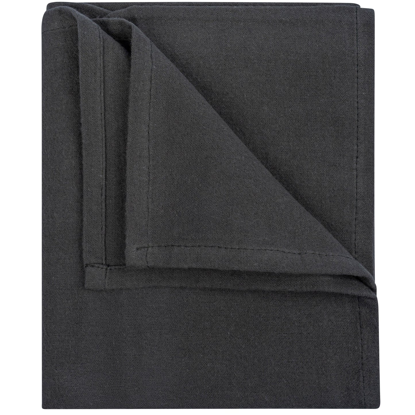 Swaddle Blanket Baby Flannel 80x80 cm Organic Dark Green_Swaddle Blankets_Snoozebaby