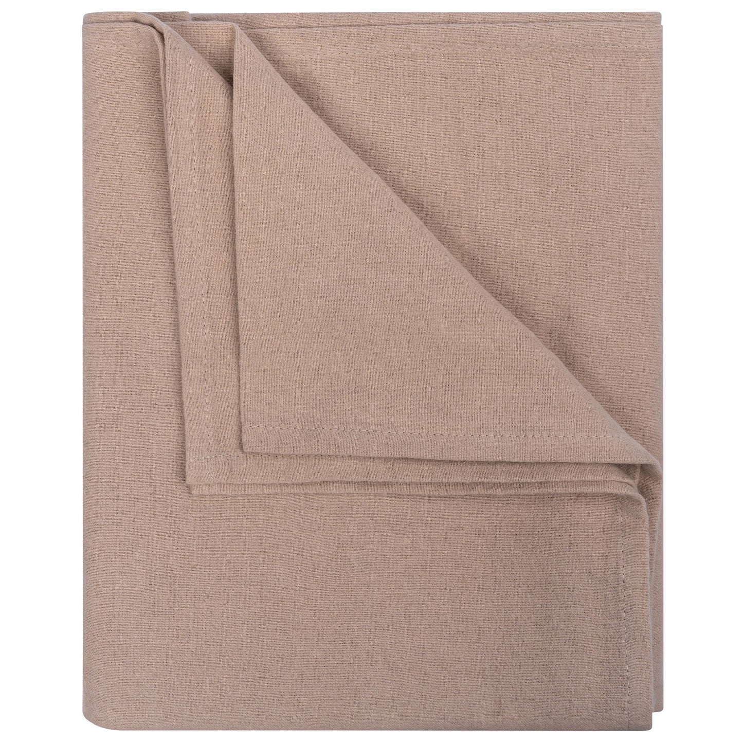 Swaddle Blanket XL Baby Flannel 120x120 cm Organic Desert Sand Brown_Swaddle Blankets_Snoozebaby