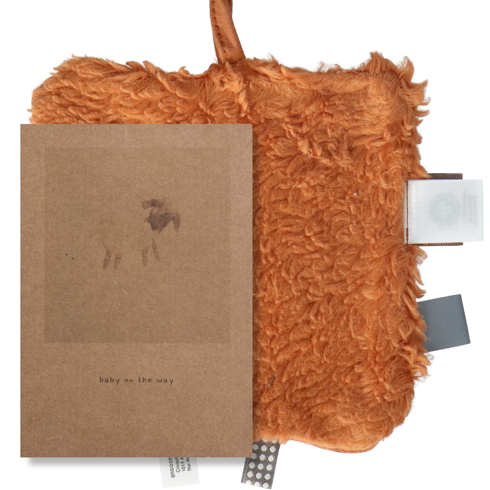 Schmusetuch Baby 15x15 cm Bio Toffee Braun