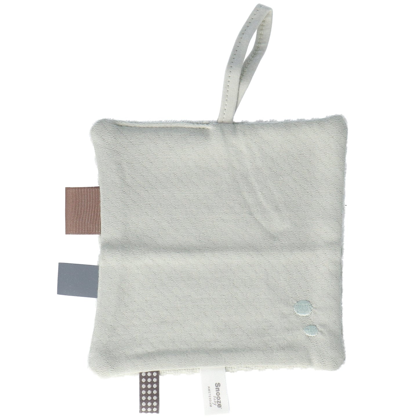 Schmusetuch Baby 15x15 cm Bio Mystic Mintgrün_Schmusetücher_Snoozebaby