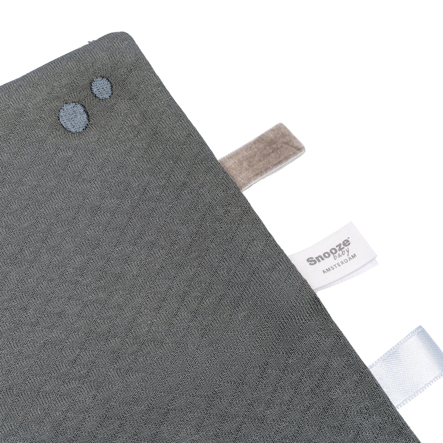 Schmusetuch Baby 25x25 cm Bio Dunkelgrün_Schmusetücher_Snoozebaby