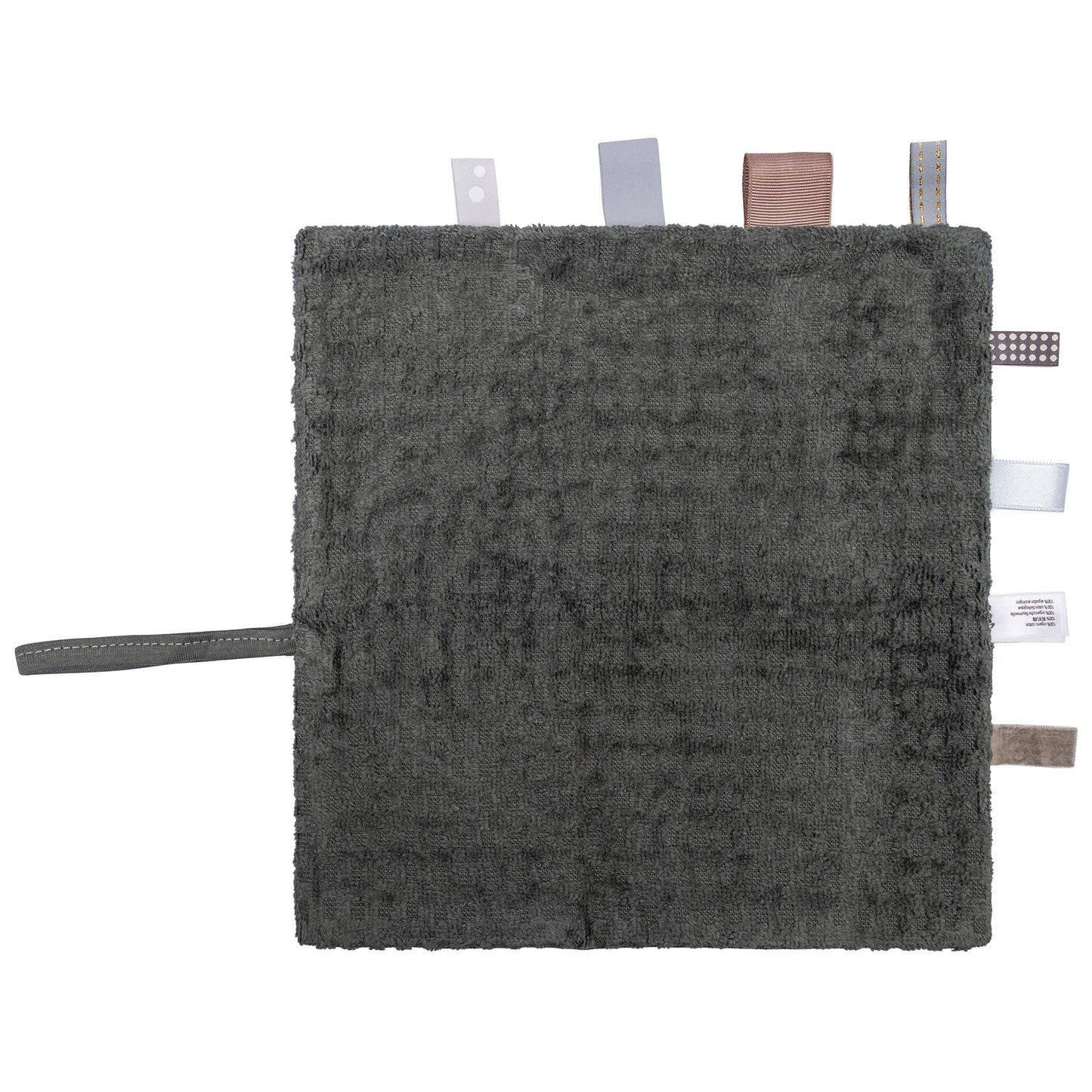 Schmusetuch Baby 25x25 cm Bio Dunkelgrün_Schmusetücher_Snoozebaby