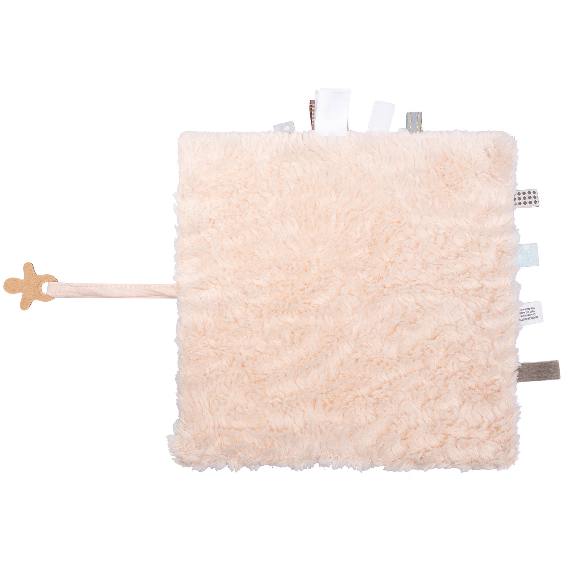 Schmusetuch Baby 25x25 cm Bio Pfirsich Blush Pink_Schmusetücher_Snoozebaby