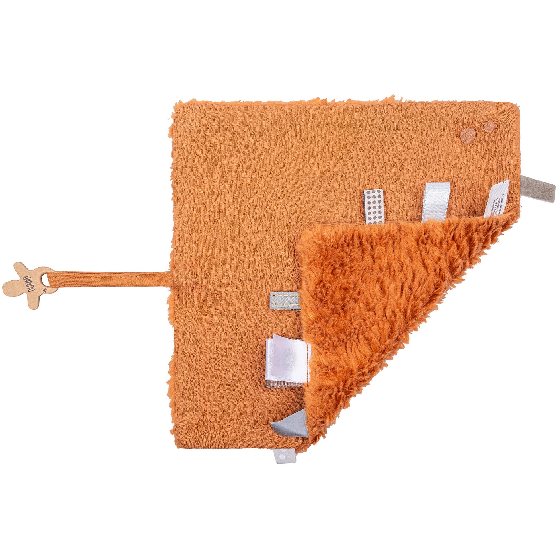 Schmusetuch Baby 25x25 cm Bio Toffee Braun_Schmusetücher_Snoozebaby