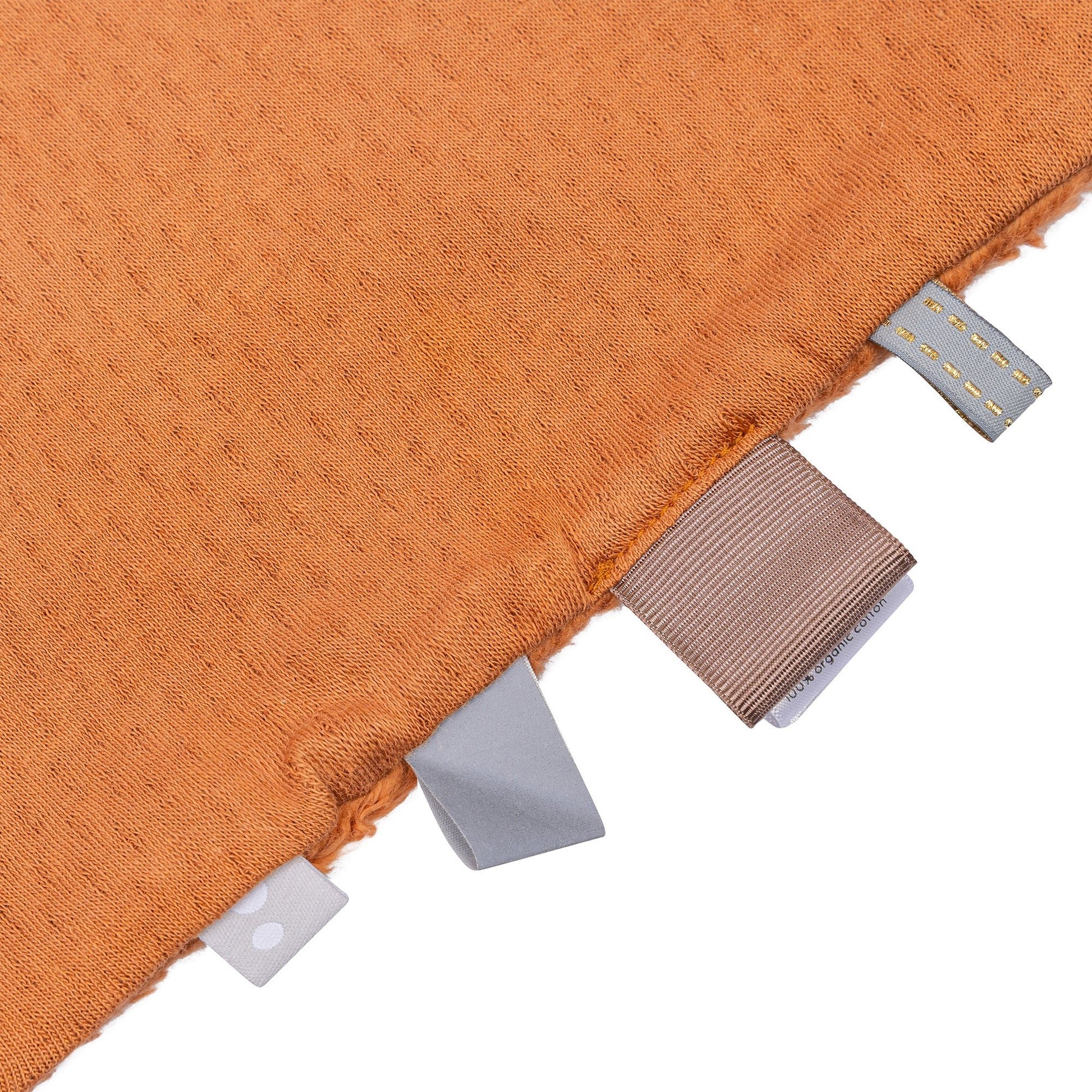 Schmusetuch Baby 25x25 cm Bio Toffee Braun_Schmusetücher_Snoozebaby