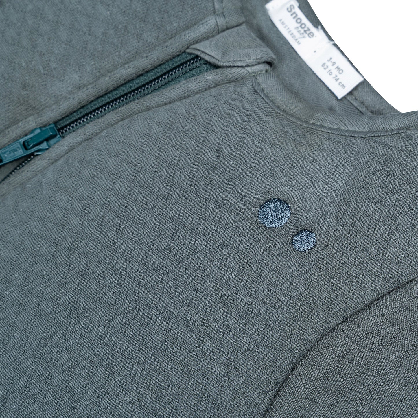 Schlafanzug Baby TOG 2.0 Herbst und Winter 0 - 6 Monate Dunkelgrün_Schlafanzüge_Snoozebaby