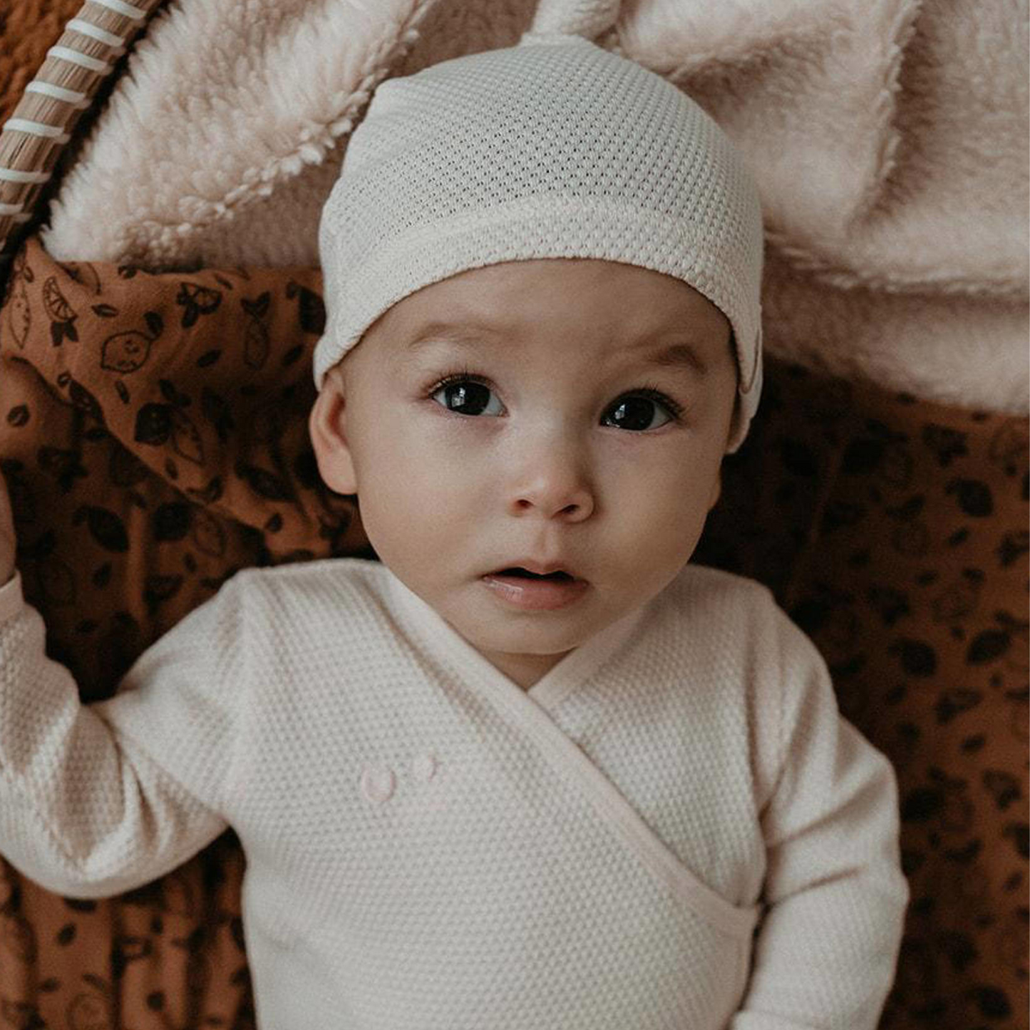 Cocon pour bébé avec chapeau 0-3 mois Peach Blush