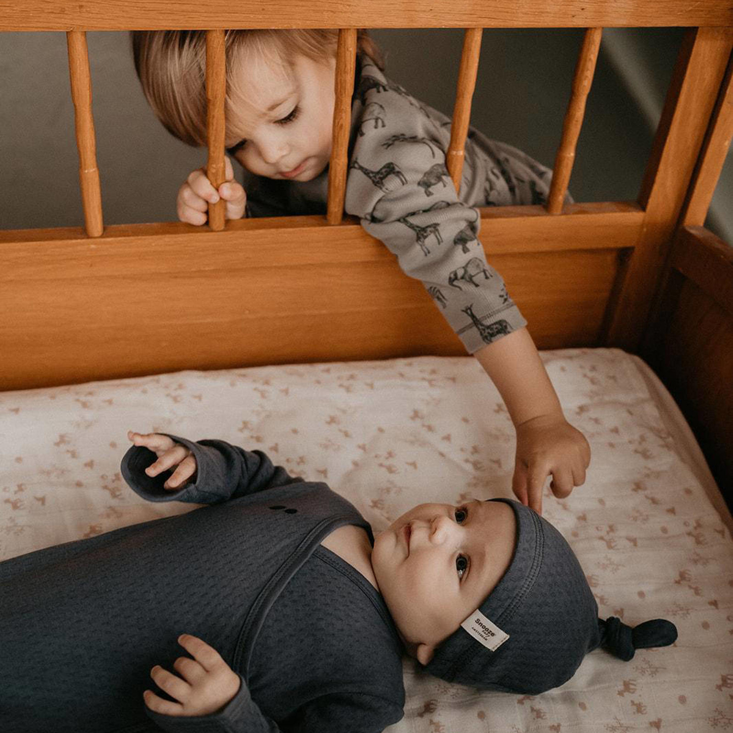 Cocon pour bébé avec bonnet 0-3 mois Blue Nights