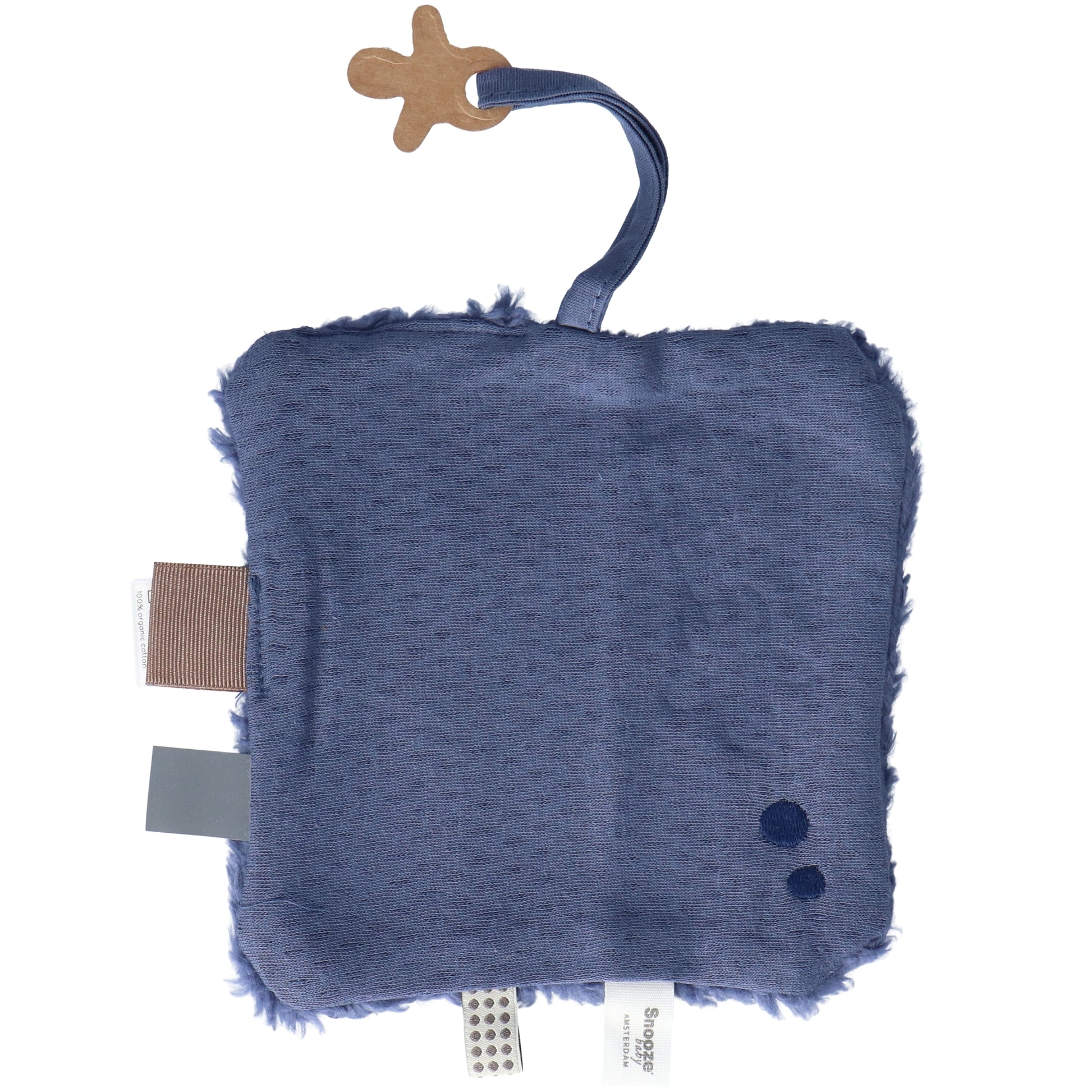 Doudou bébé 15x15 cm bio Nuits bleues