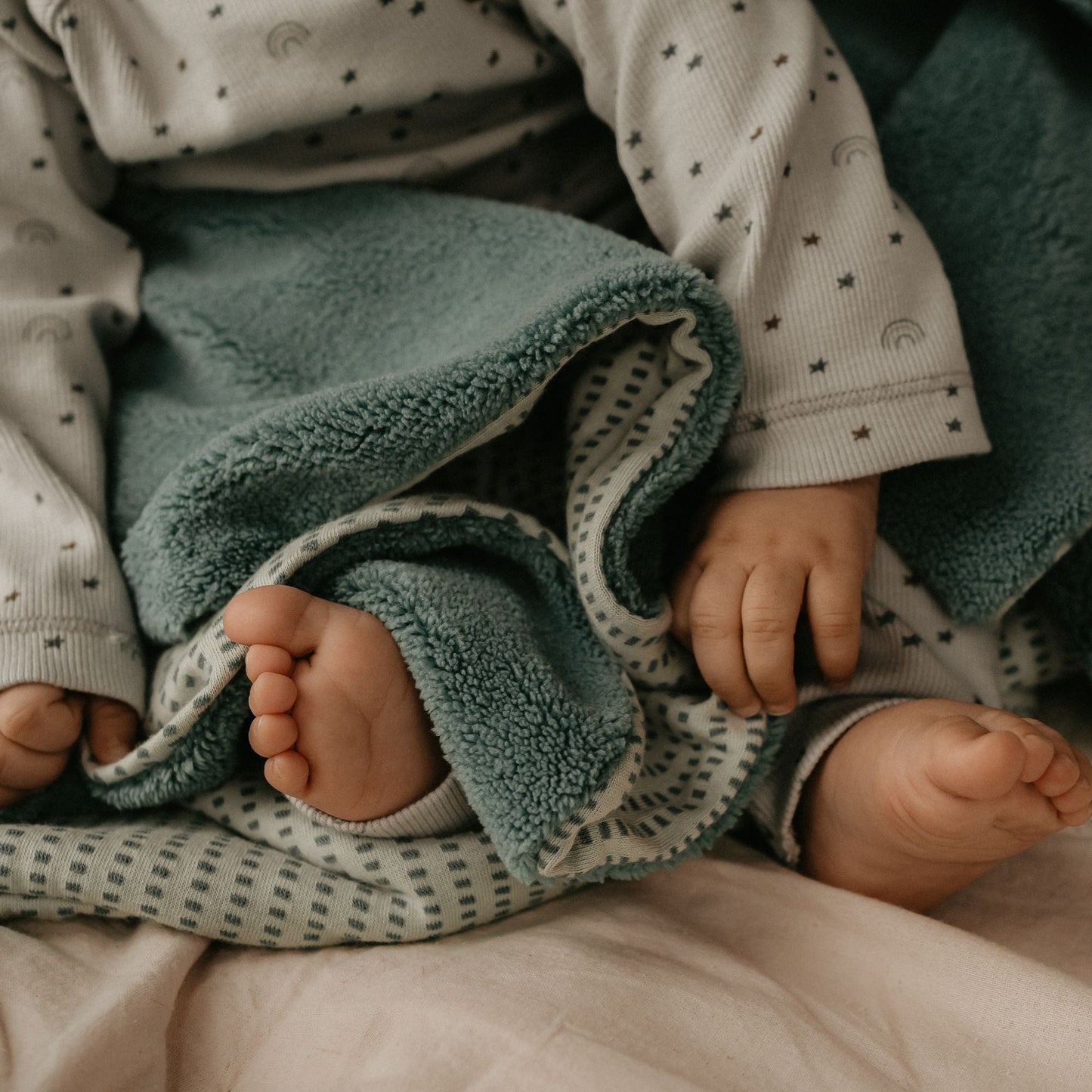 Couverture Bébé 75x100 cm TOG 2.0 Smokey Green_Blankets Crib_Snoozebaby