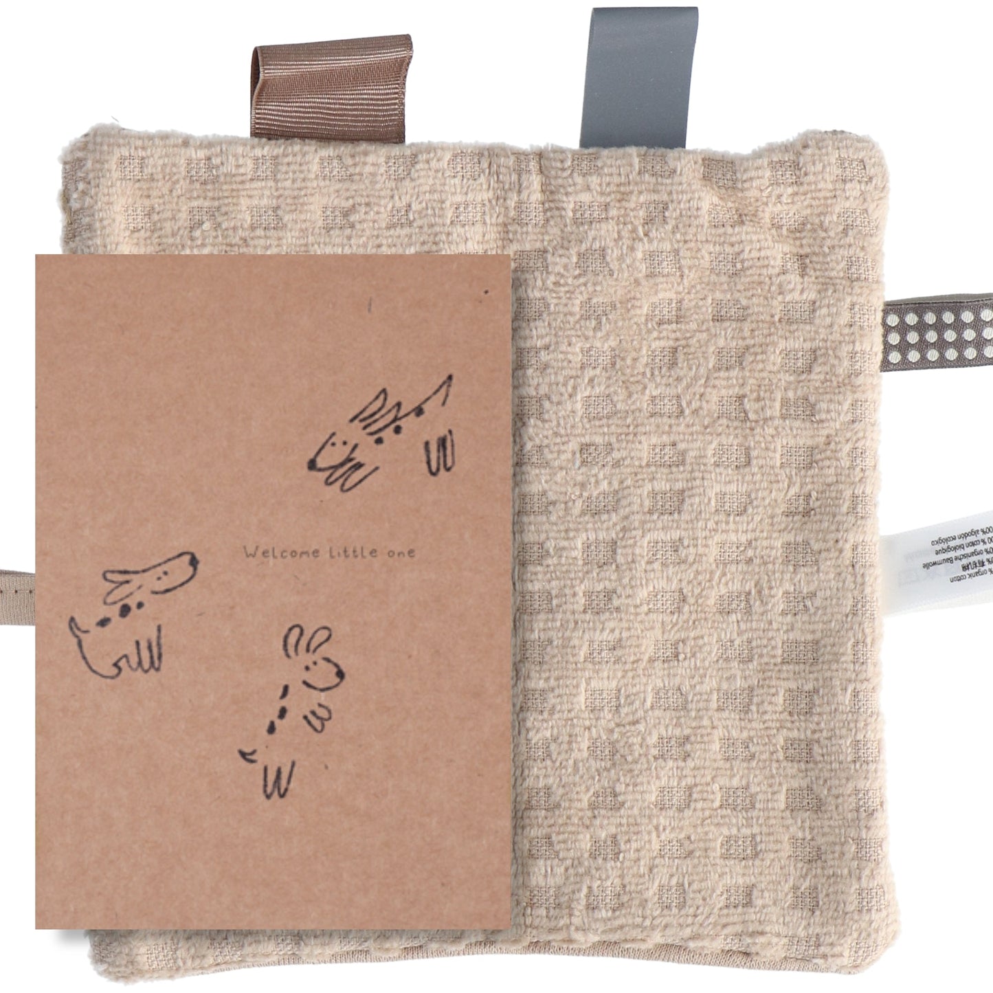 Drap de bain Baby 15x15 cm Organic Desert Sand Brown_Drap de bain_Snoozebaby