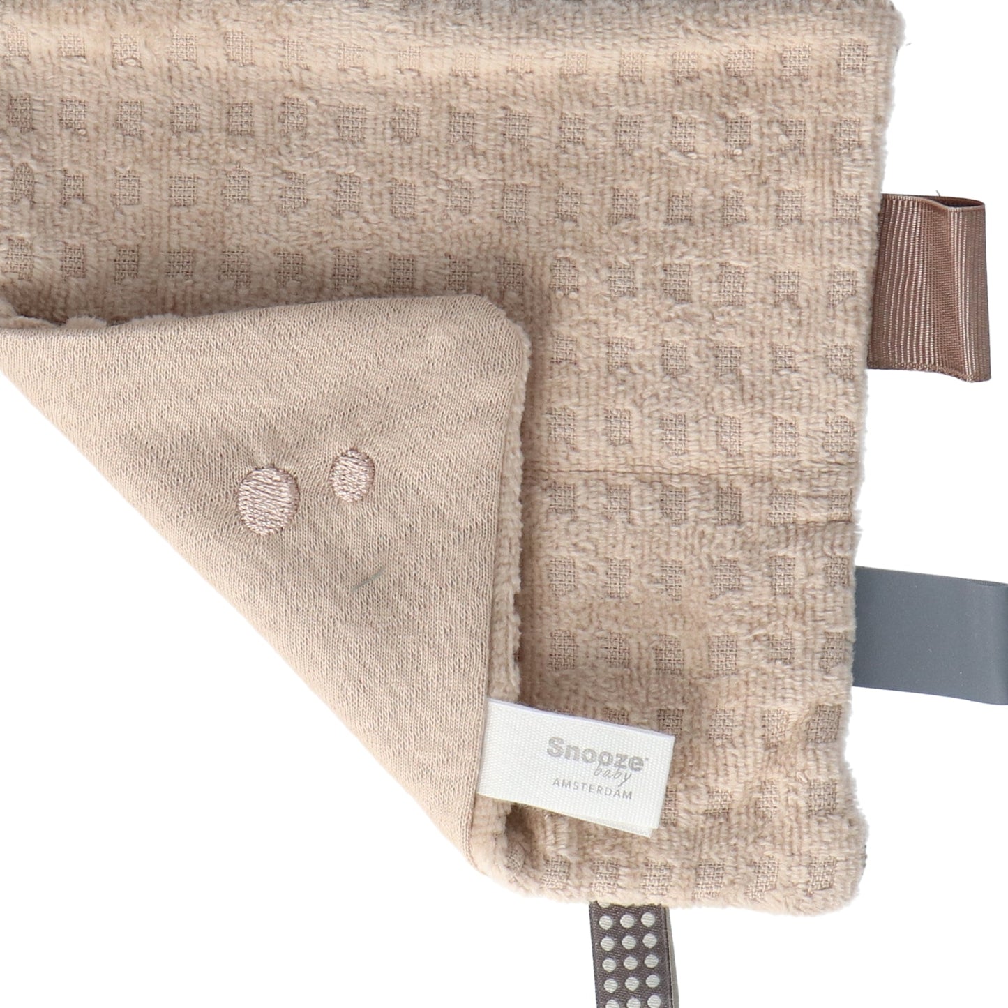 Drap de bain Baby 15x15 cm Organic Desert Sand Brown_Drap de bain_Snoozebaby