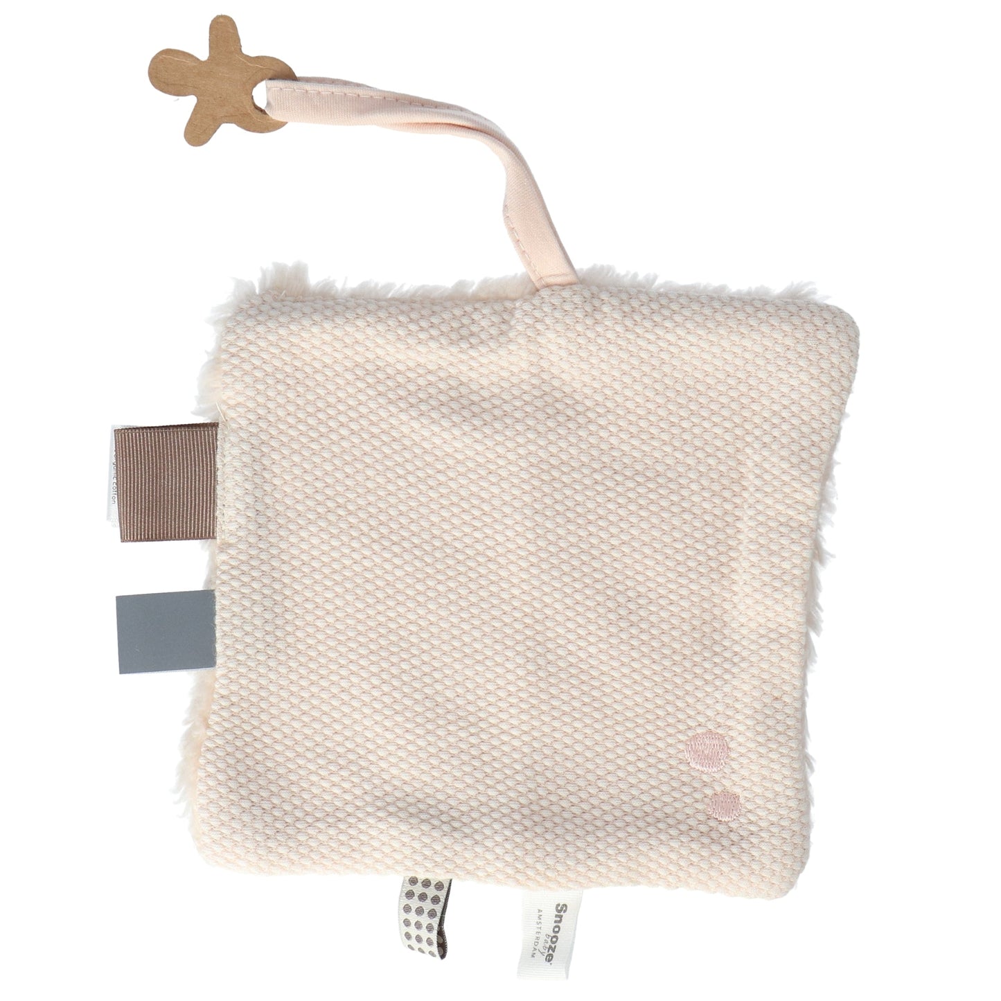 Drap de bain Baby 15x15 cm Organic Peach Blush Pink_Drap de bain_Snoozebaby