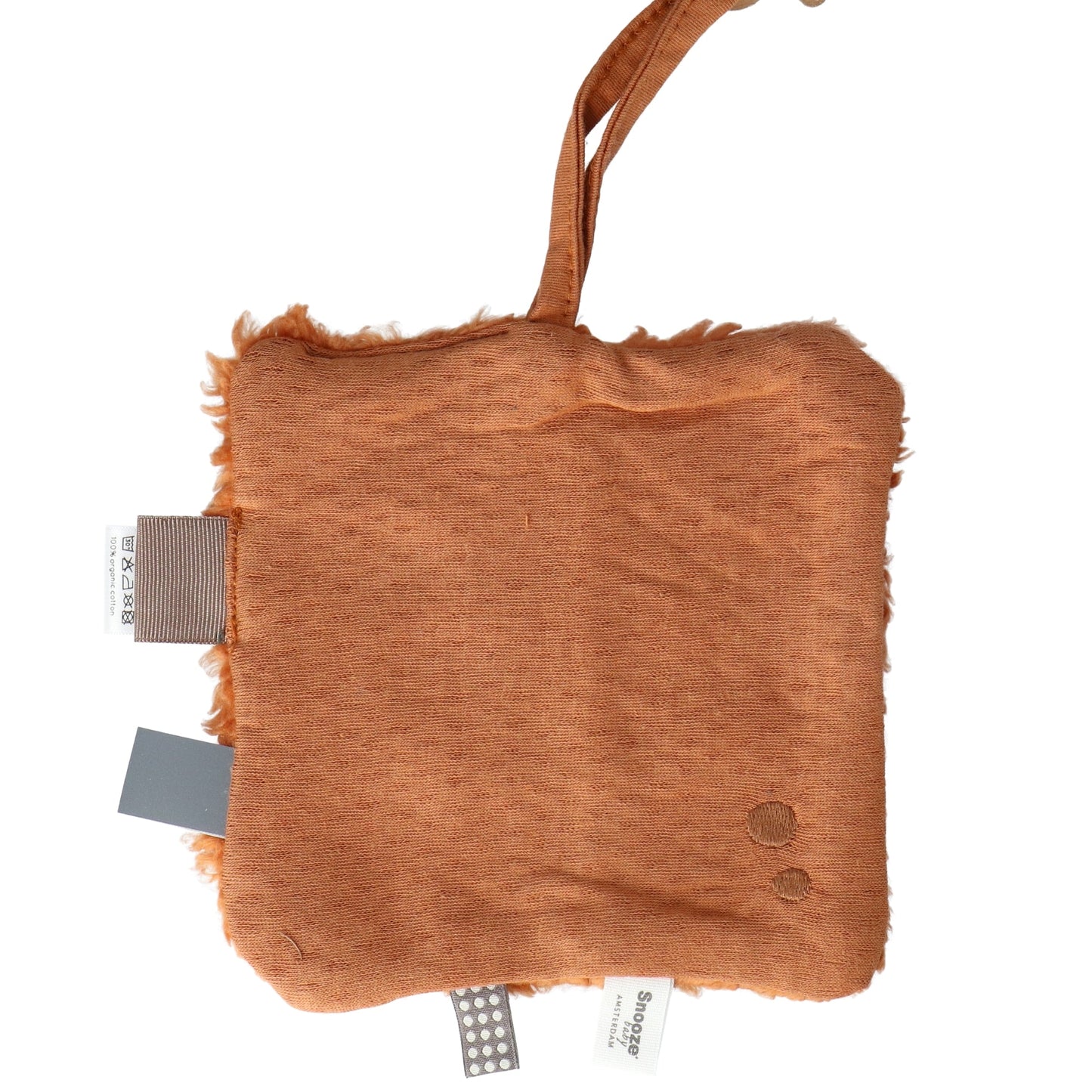 Drap de bain Baby 15x15 cm Organic Toffee Brown_Drap de bain_Snoozebaby