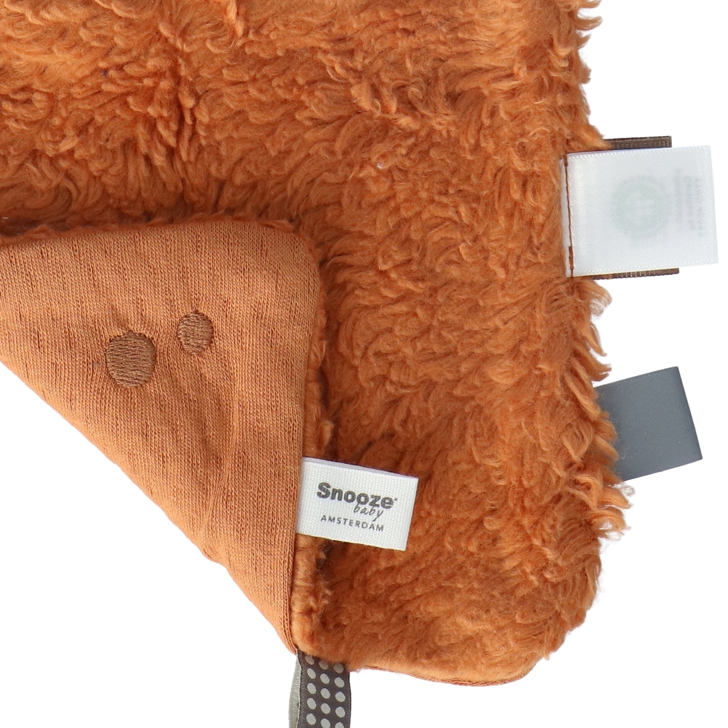 Drap de bain Baby 15x15 cm Organic Toffee Brown_Drap de bain_Snoozebaby