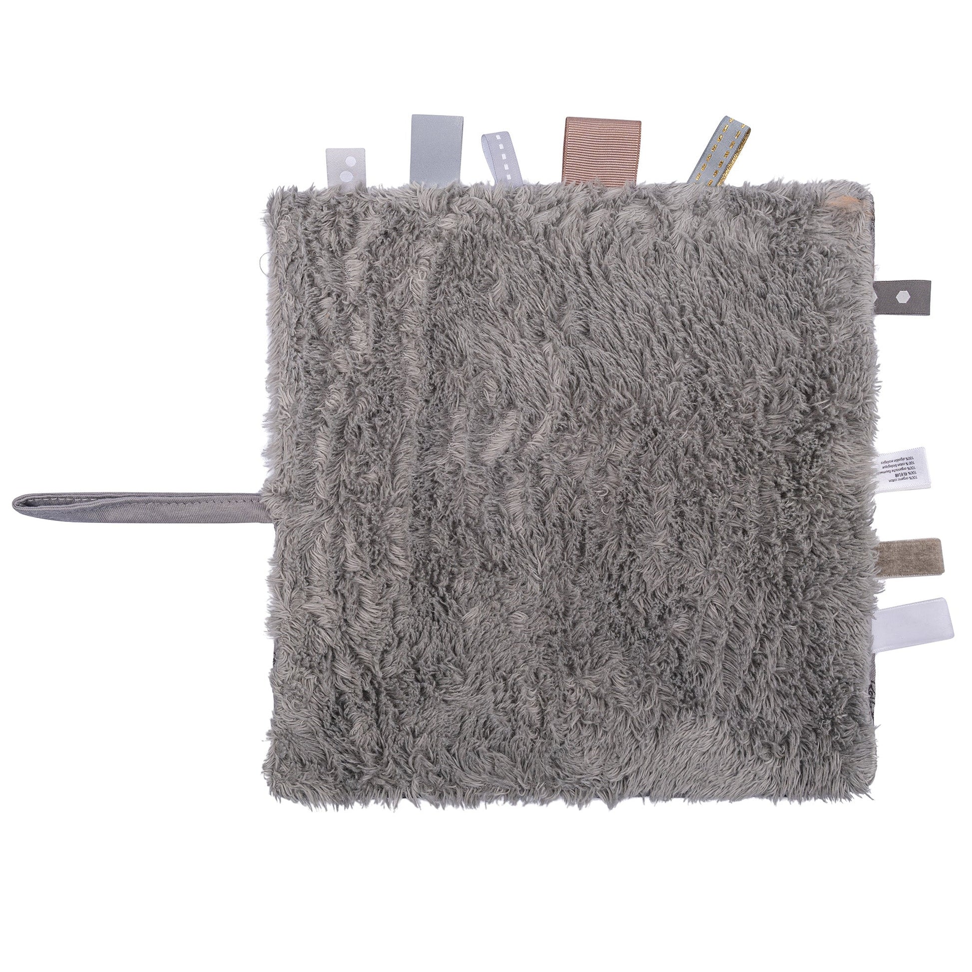 Doudou bébé 25x25 cm bio Gris nuageux_Doudou_Snoozebaby