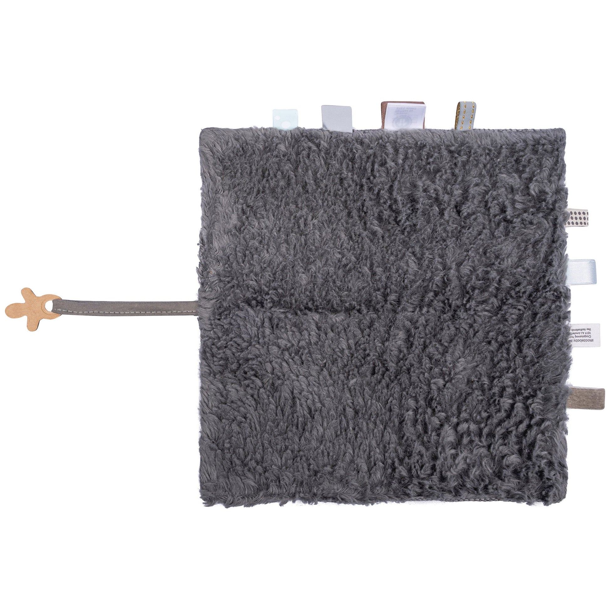 Doudou bébé 25x25 cm Organic Storm Grey_Doudou_Snoozebaby