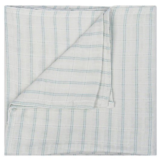 Mousseline XL Bébé 120x120 cm Bio Smokey Green_Mousseline_Snoozebaby