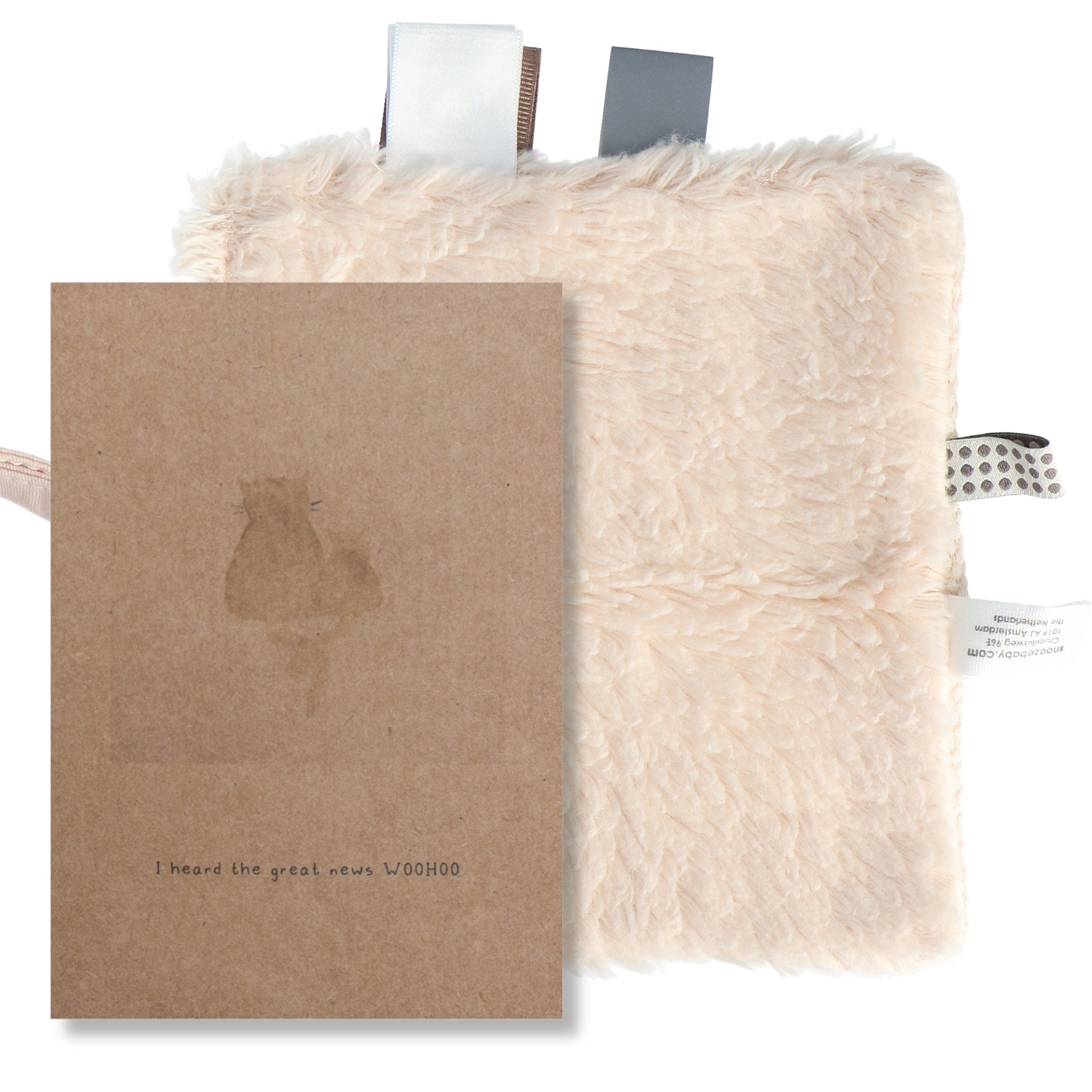 Knuffeldoekje Baby 15x15 cm Organic Peach Blush Pink Roze