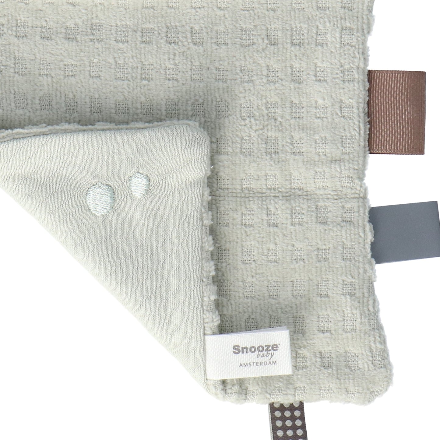 Knuffeldoekje Baby 15x15 cm Organic Mystic Mint Green Groen Cloths_Snoozebaby