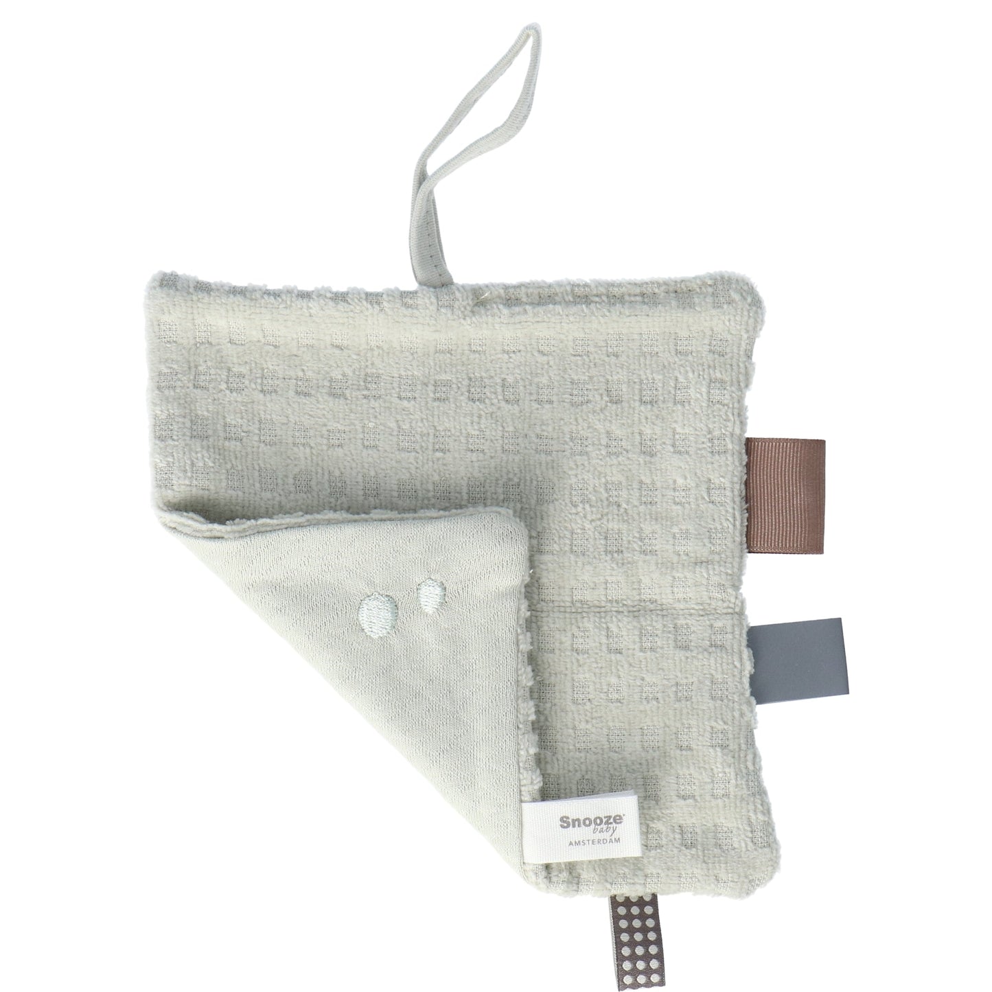 Knuffeldoekje Baby 15x15 cm Organic Mystic Mint Green Groen Cloths_Snoozebaby