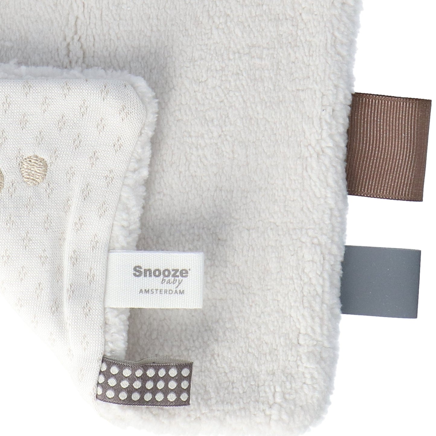 Knuffeldoekje Baby 15x15 cm Organic Stone Beige Cloths_Snoozebaby