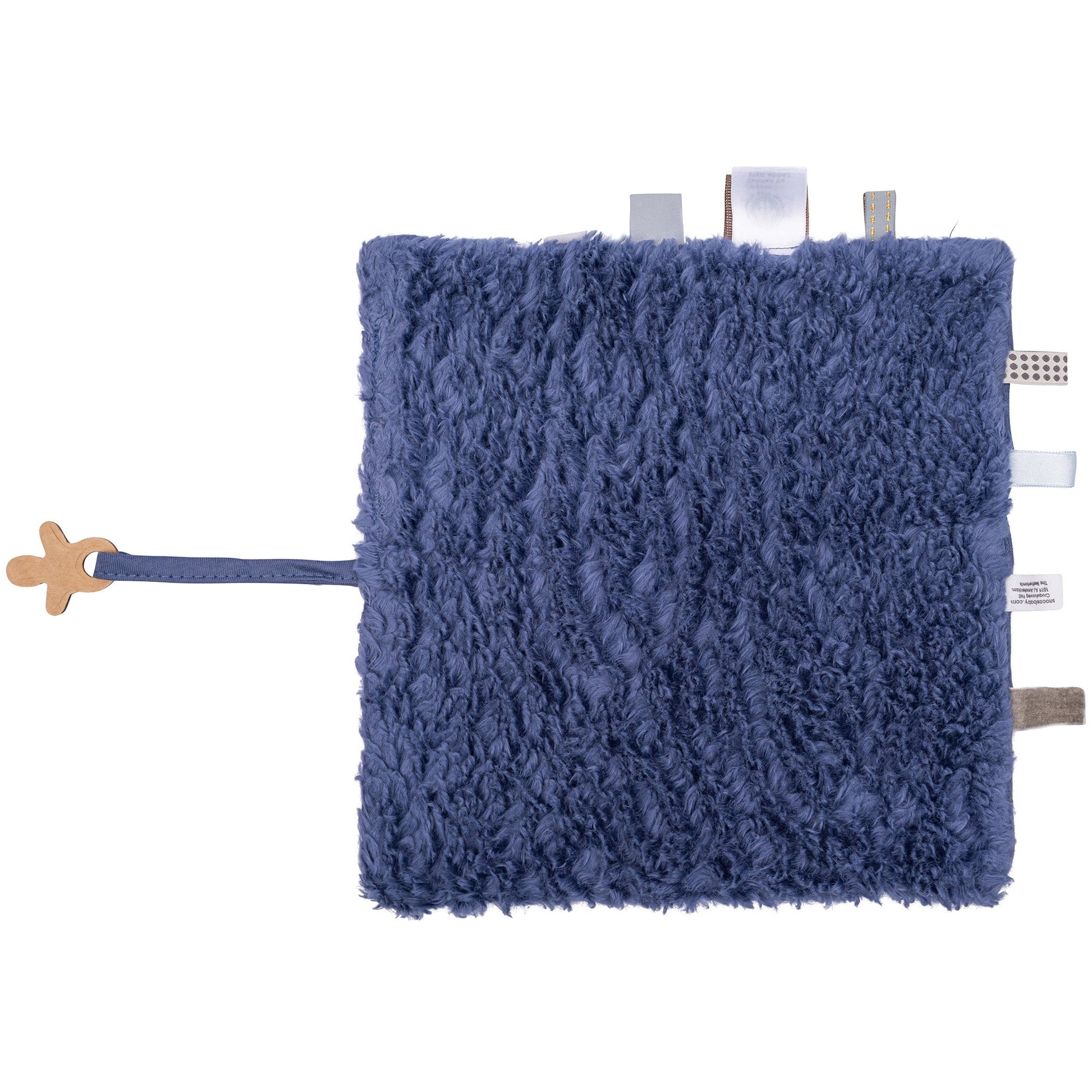 Knuffeldoekje Baby 25x25 cm Organic Blue Nights Blauw Cloths_Snoozebaby