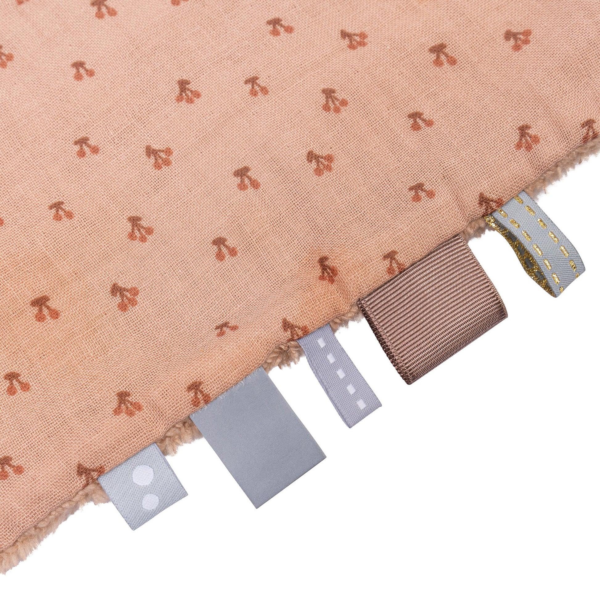 Knuffeldoekje Baby 25x25 cm Organic Cherry Pink Roze Cloths_Snoozebaby