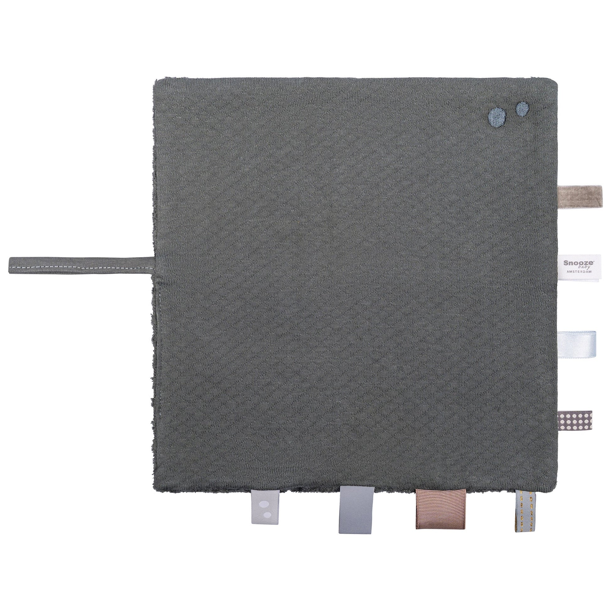 Knuffeldoekje Baby 25x25 cm Organic Dark Green Groen Cloths_Snoozebaby