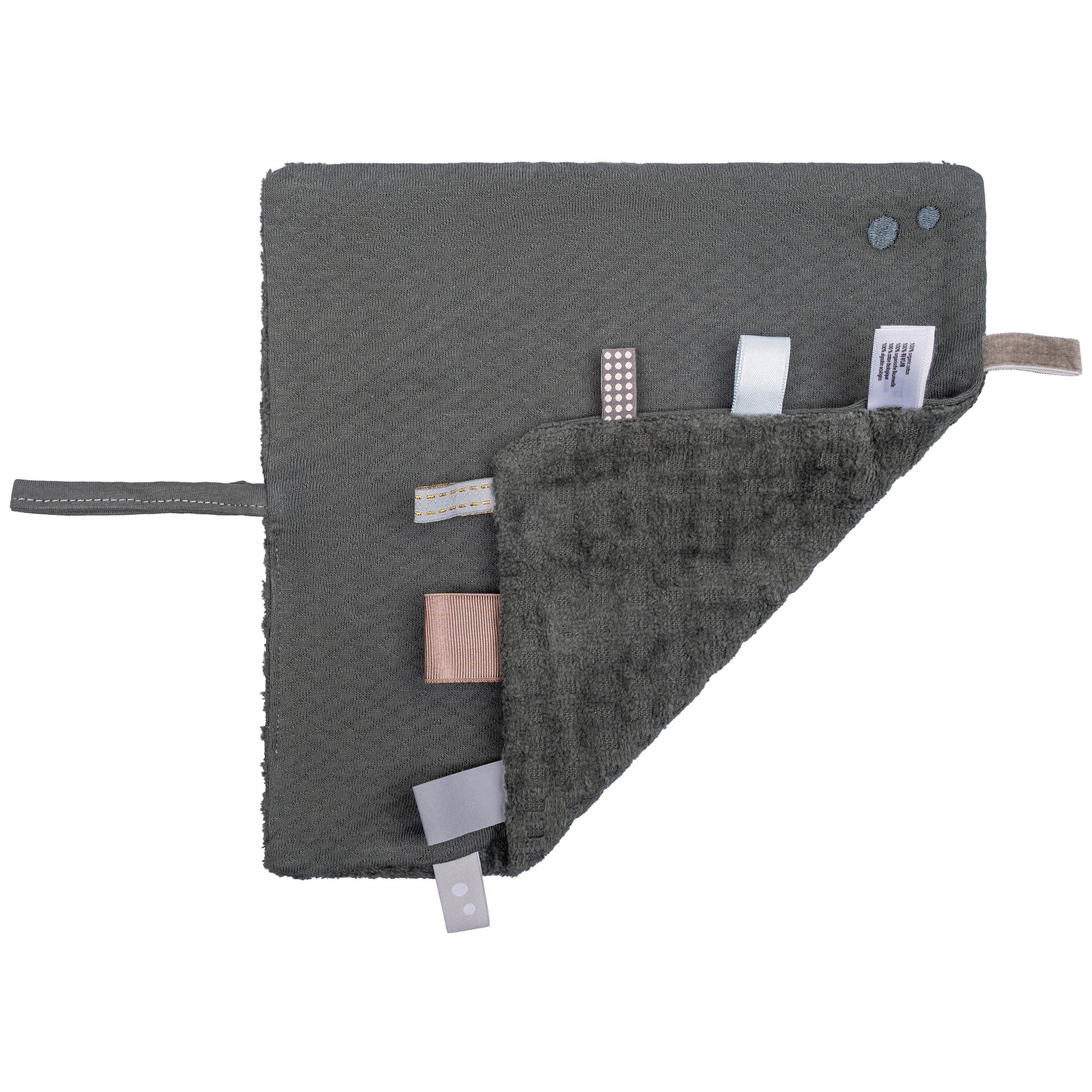 Knuffeldoekje Baby 25x25 cm Organic Dark Green Groen Cloths_Snoozebaby