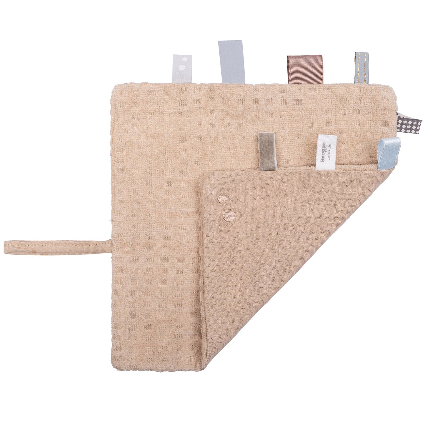 Knuffeldoekje Baby 25x25 cm Organic Desert Sand Brown Bruin Cloths_Snoozebaby