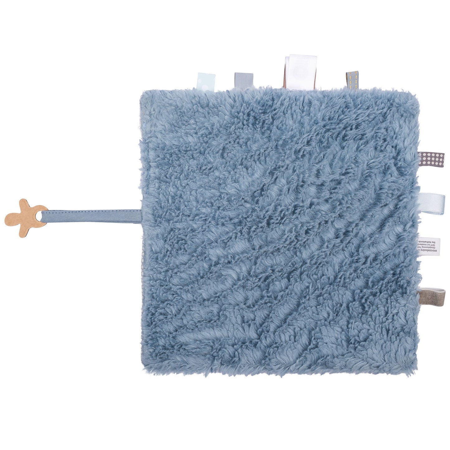 Knuffeldoekje Baby 25x25 cm Organic Fresh Blue Blauw Cloths_Snoozebaby
