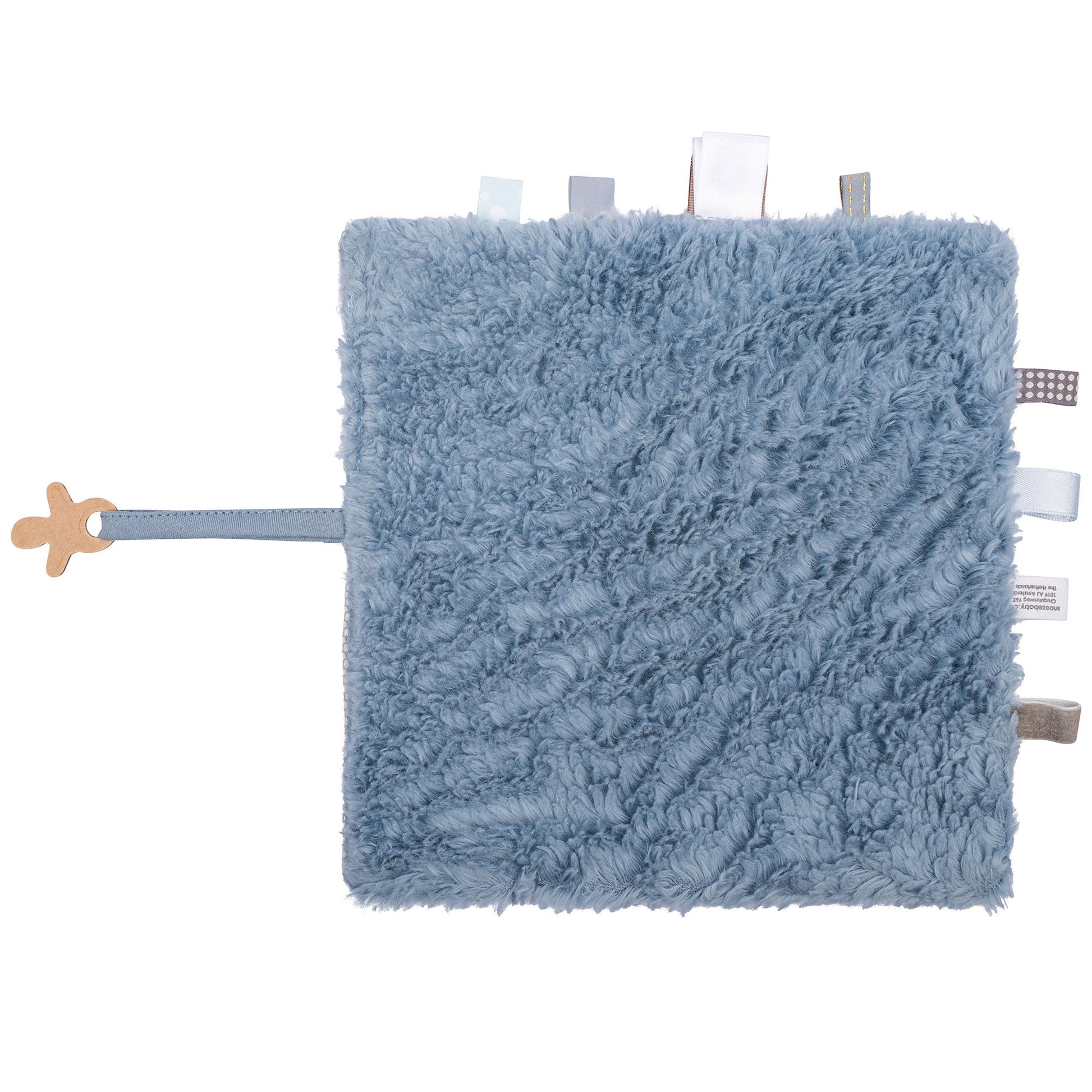Knuffeldoekje Baby 25x25 cm Organic Fresh Blue Blauw Cloths_Snoozebaby