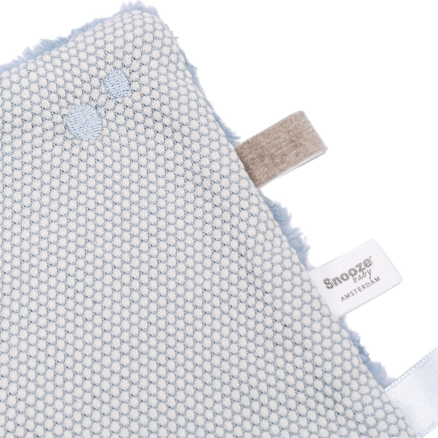 Knuffeldoekje Baby 25x25 cm Organic Fresh Blue Blauw Cloths_Snoozebaby