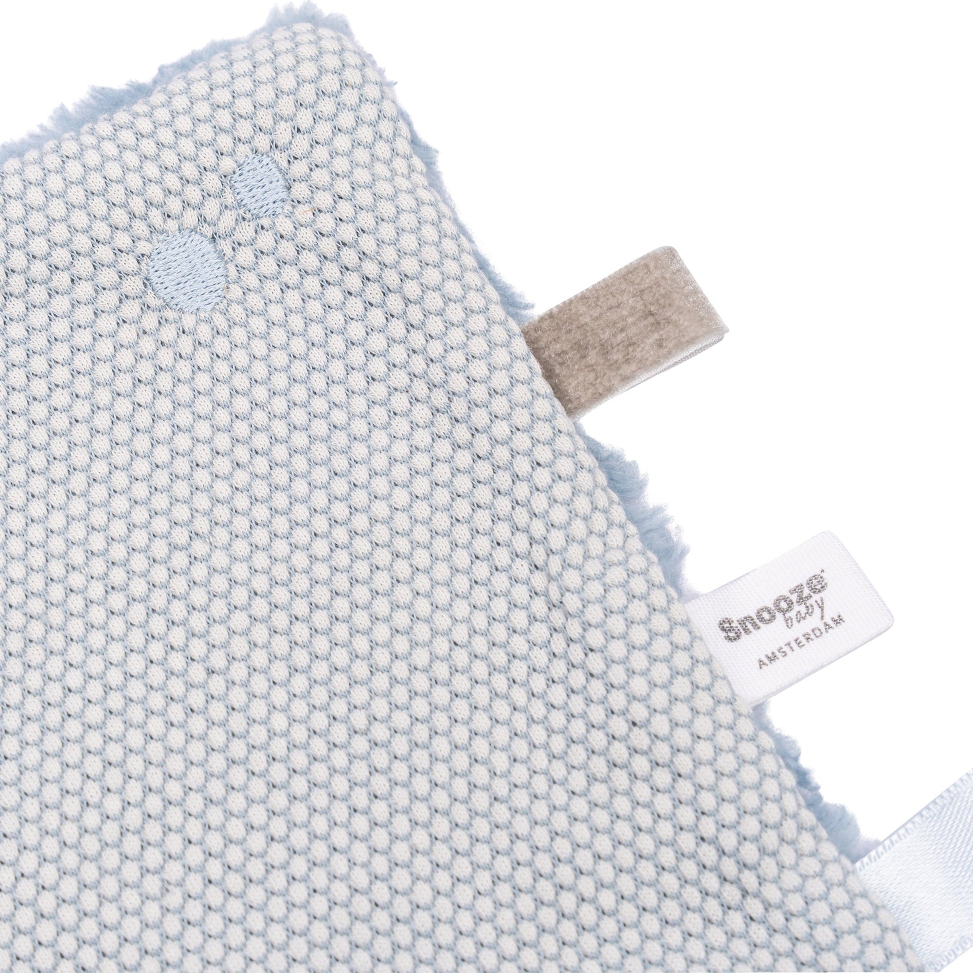 Knuffeldoekje Baby 25x25 cm Organic Fresh Blue Blauw Cloths_Snoozebaby