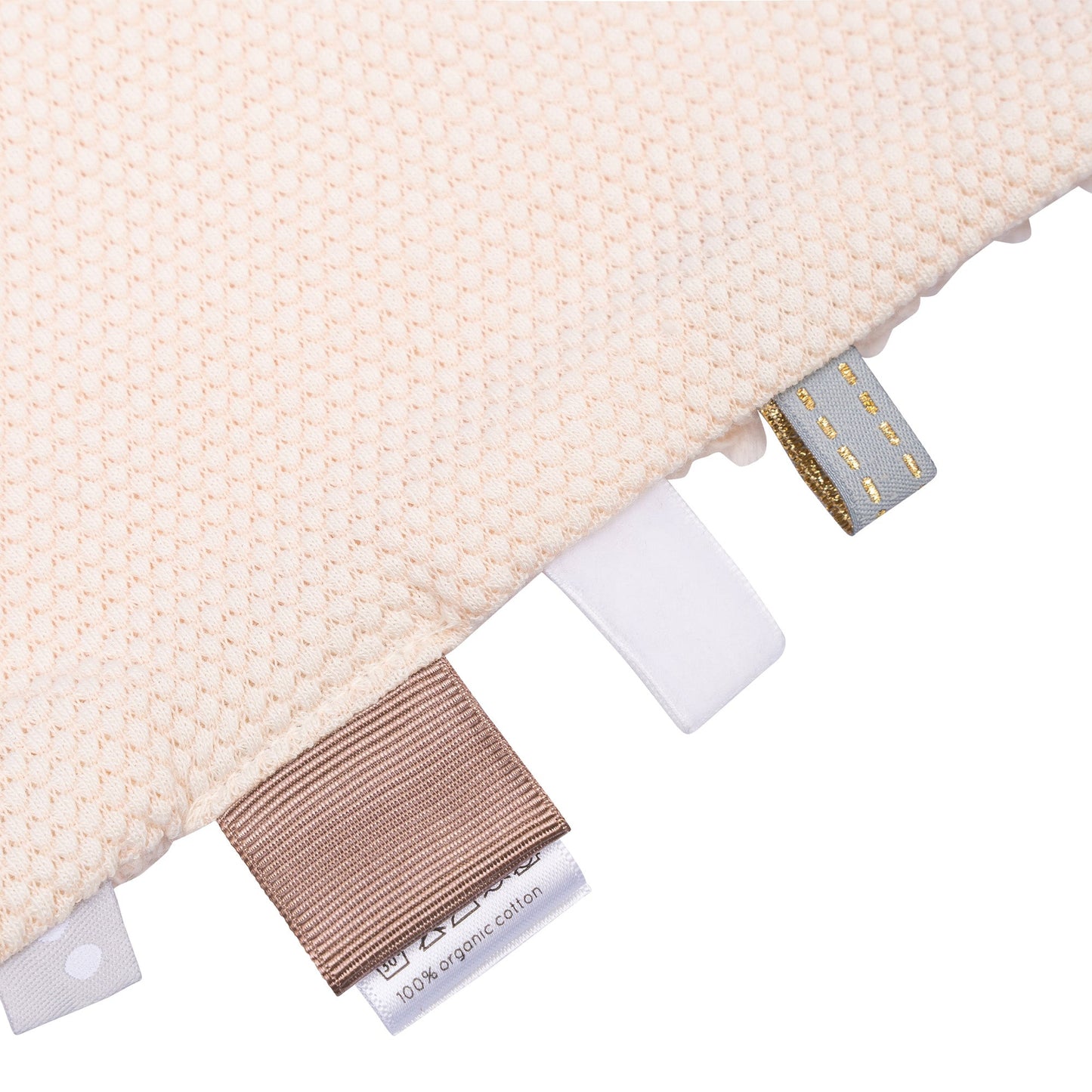 Knuffeldoekje Baby 25x25 cm Organic Peach Blush Pink Roze Cloths_Snoozebaby
