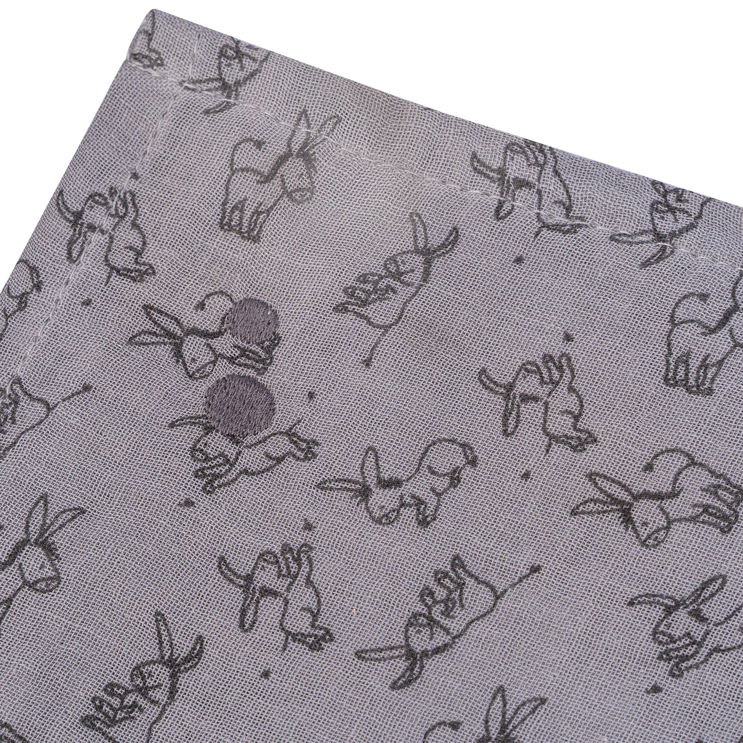 Hydrofiele doek Baby 80x80 cm Organic Cloudy Grey Grijs Doekjes_Snoozebaby