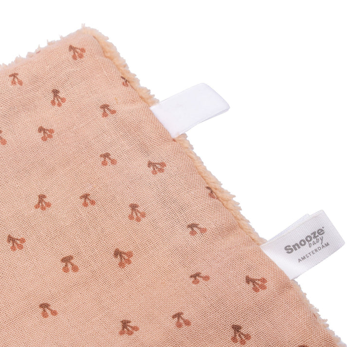 Cuddle Cloth Baby 25x25 cm Organic Cherry Pink_Cuddle Cloths_Snoozebaby