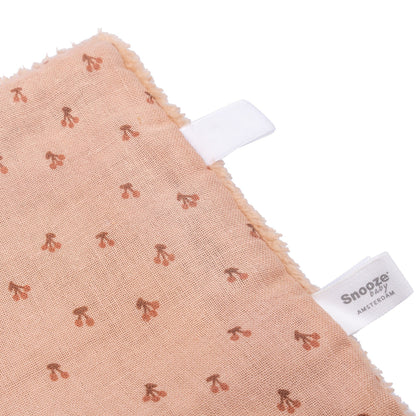Cuddle Cloth Baby 25x25 cm Organic Cherry Pink_Cuddle Cloths_Snoozebaby