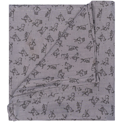 Muslin Cloth Baby 80x80 cm Organic Cloudy Grey_Muslin Cloths_Snoozebaby